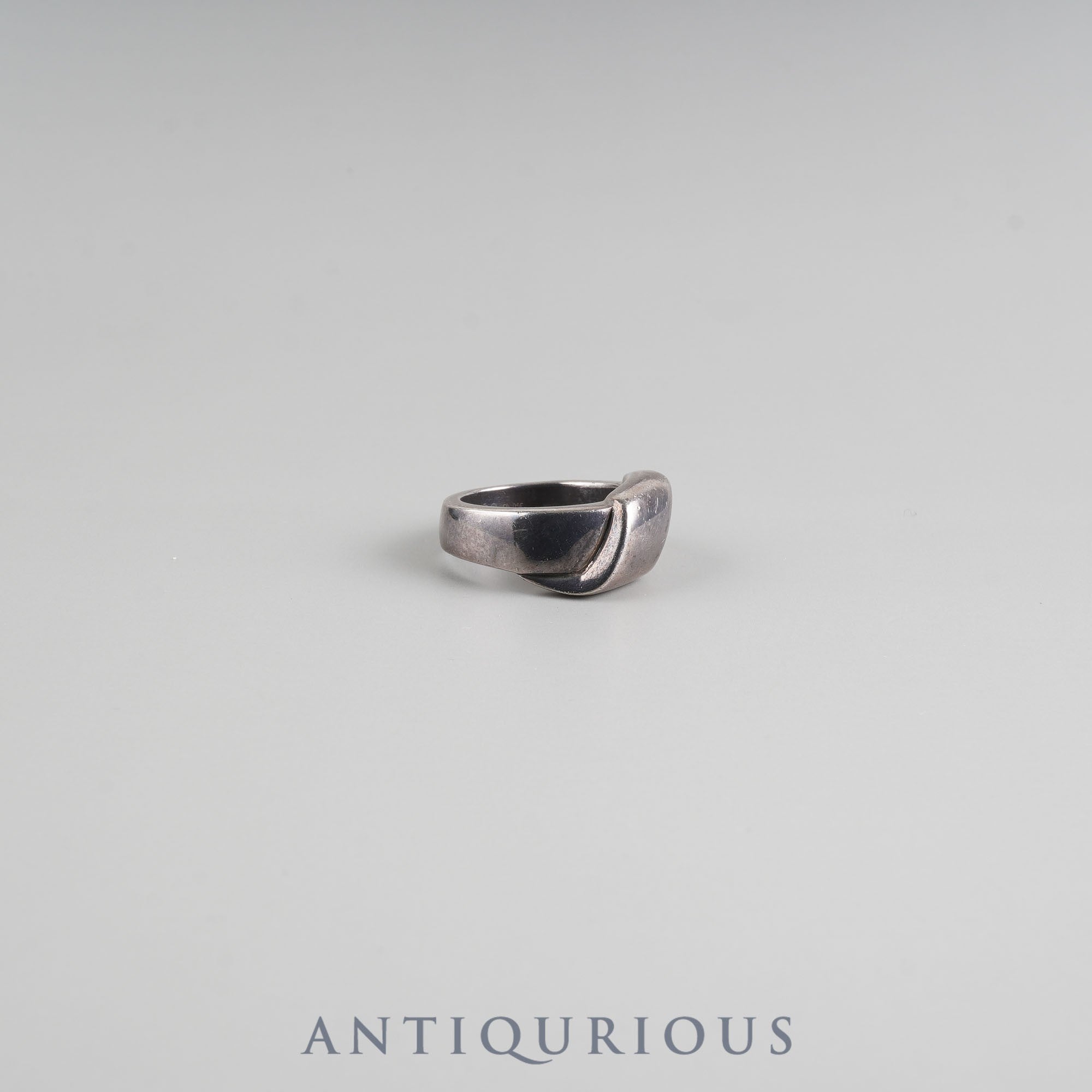 Hermes ring vintage SV925 size 10.5 ribbon motif