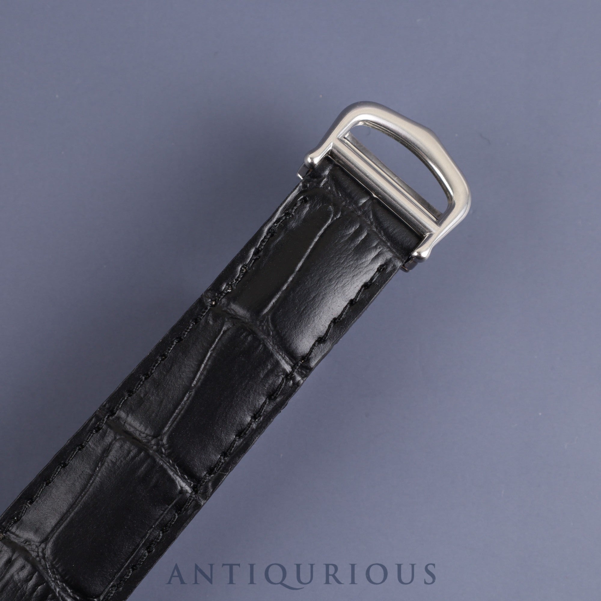 カルティエ マストタンク GM(XL)W1014154 / 2414 クォーツ Cal.687 925 革 純正Dバックル 飛びローマン文字盤 箱 保証書(2004年) オーバーホール済み カルティエブティックネジ取り付け