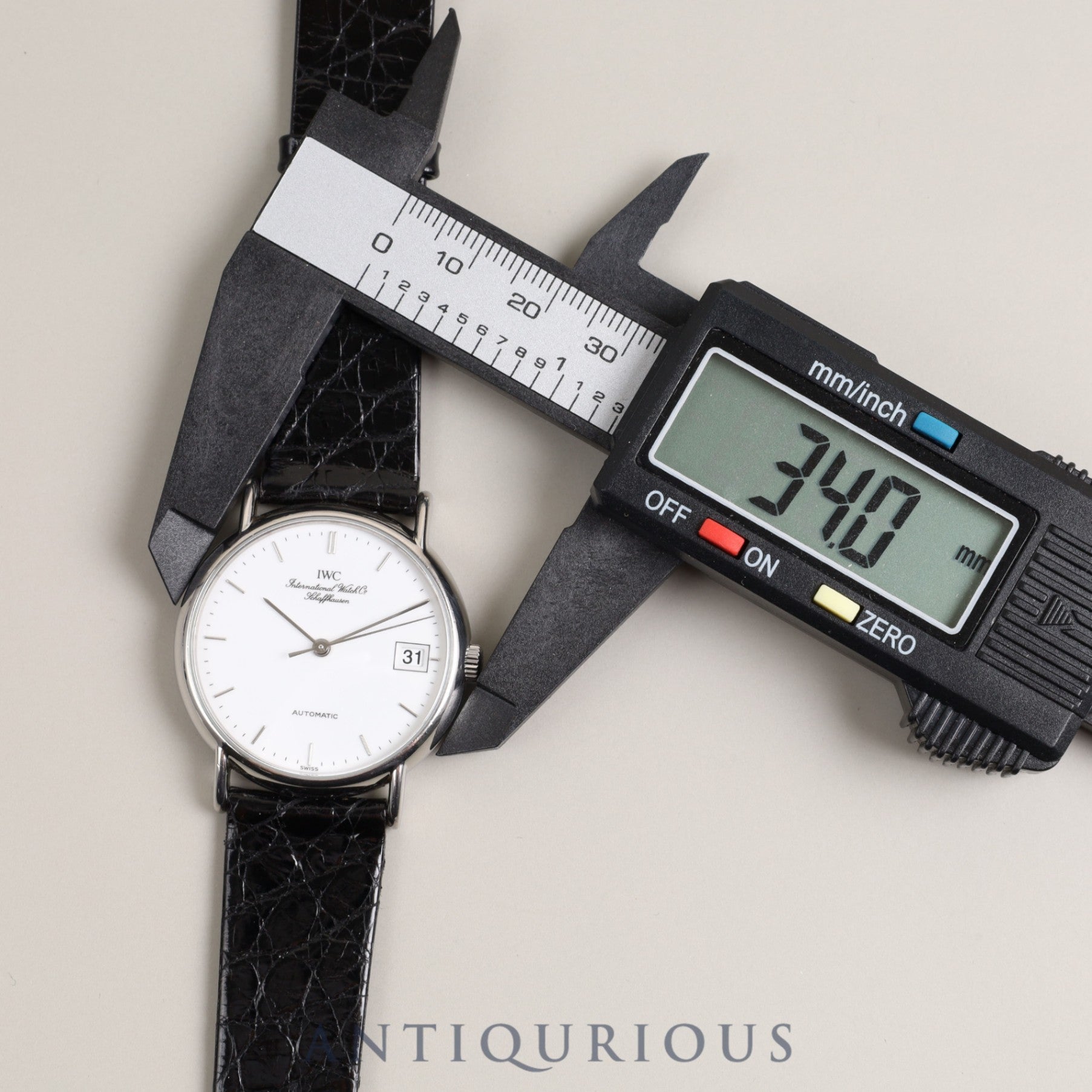 IWC Portofino IW3513 Automatic Cal.39521 SS Genuine belt Genuine buckle (SS) White dial Warranty (1992) IWC