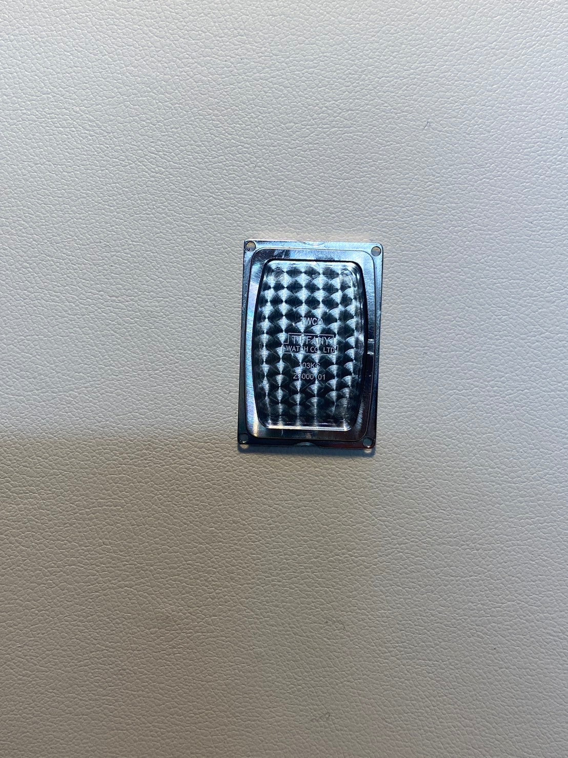 ティファニー ギャラリー Z3000.10.10A21A68A クォーツ Cal.976.001 SS 革 純正バックル(SS)シルバー文字盤 箱 保証書(2013年)オーバーホール済み