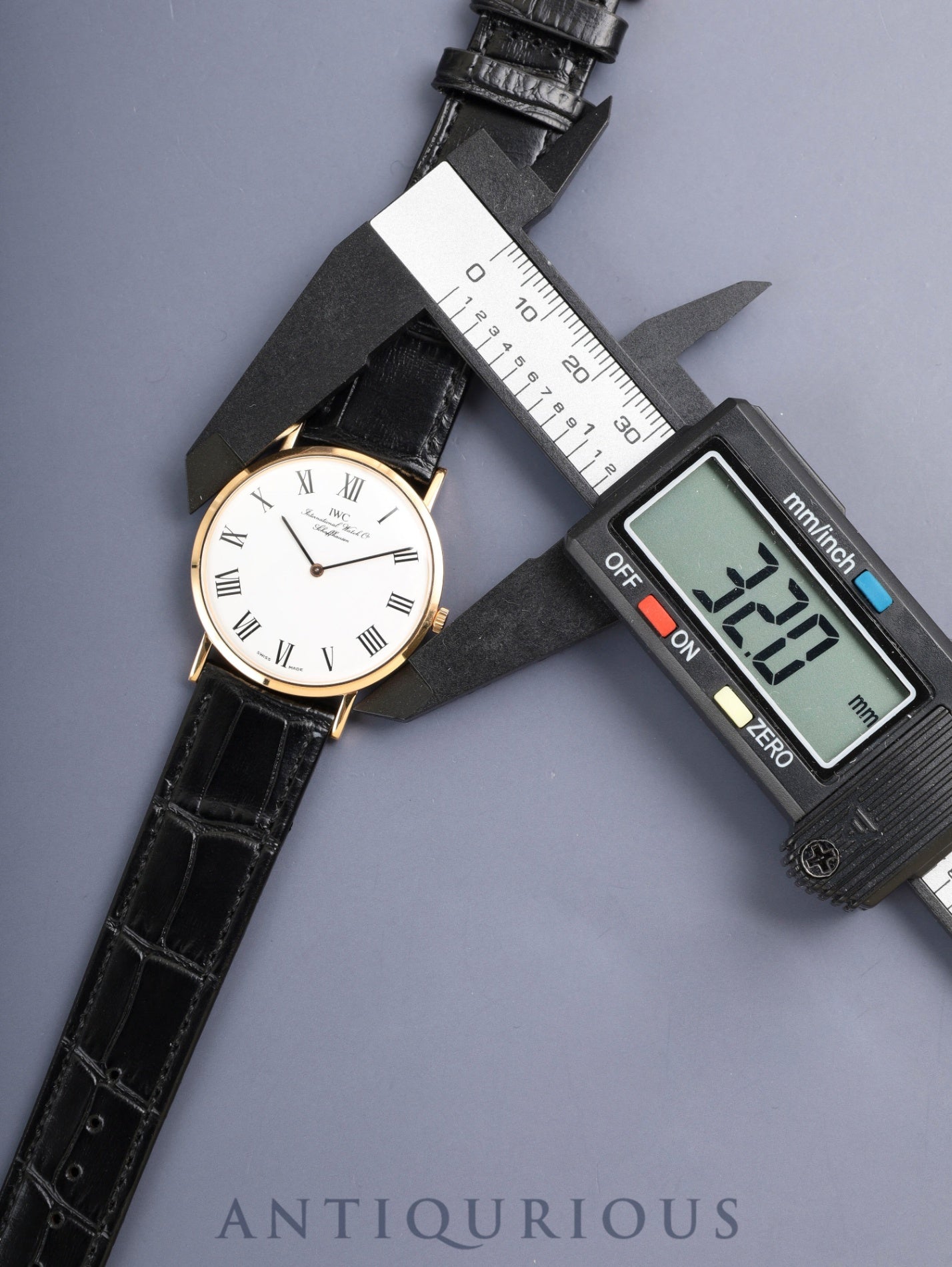IWC ポートフィノ PORTFINO / ポートフィノ 2010 手巻き Cal.1852 750 革 純正ピンバックル(GP) ホワイトローマン文字盤 オーバーホール済み アイダブリュシー