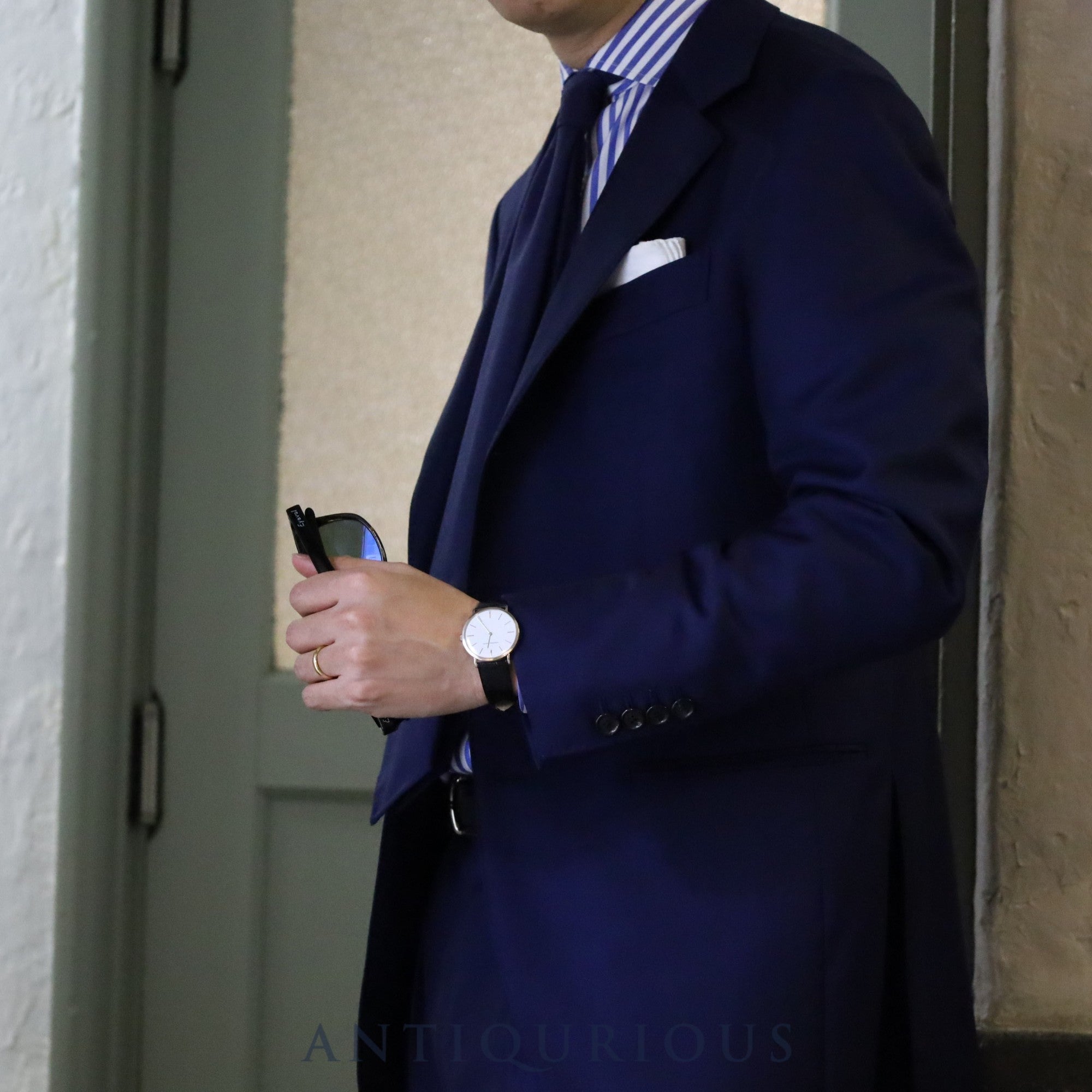 Audemars Piguet Extra Flat Hand-wound Cal.2090 750 Leather Genuine Buckle (750) White Dial 33.3mm 1976-1979