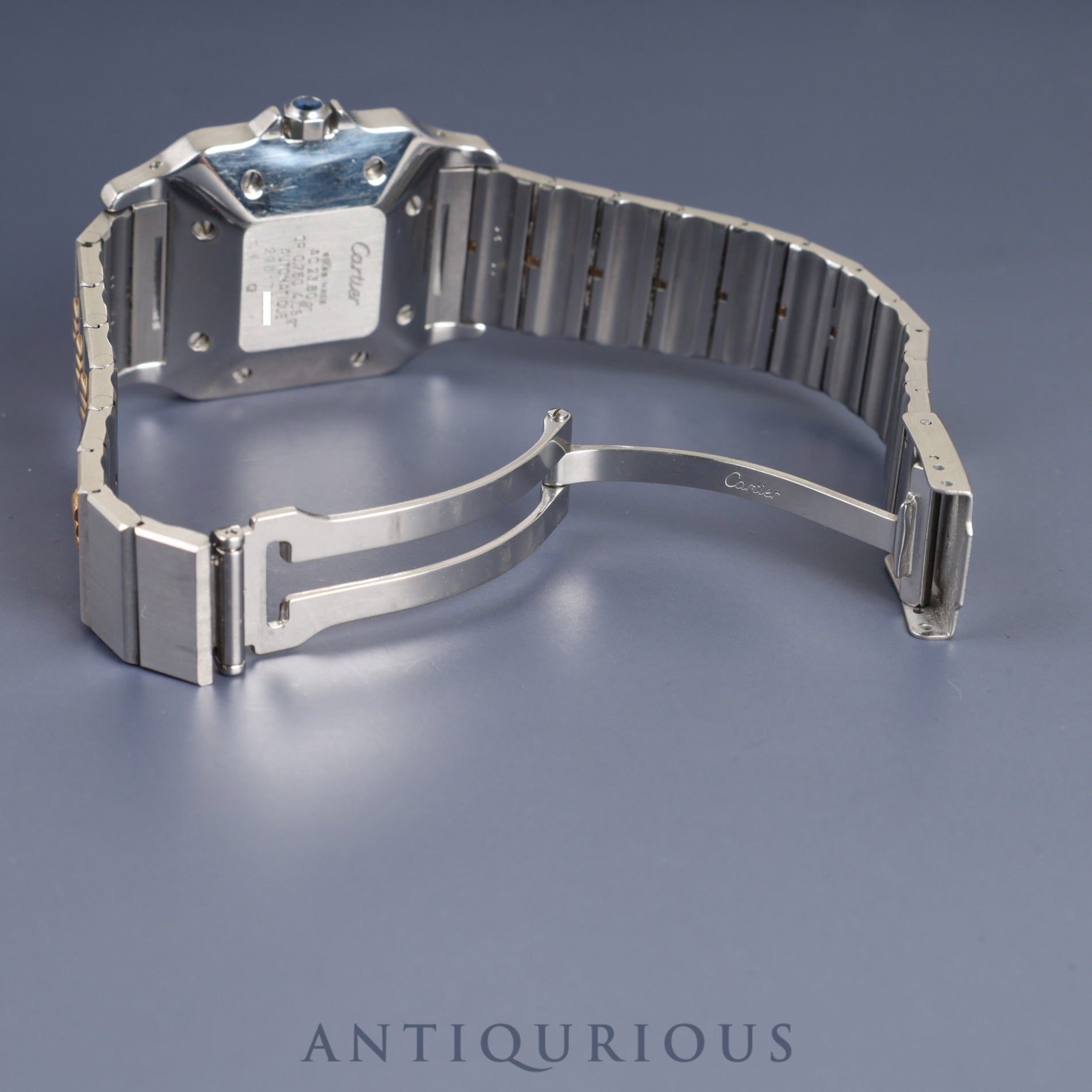 Cartier Santos Galbee LM 2961 Automatic SS/YG SS/YG Godron bracelet Ivory dial Overhauled