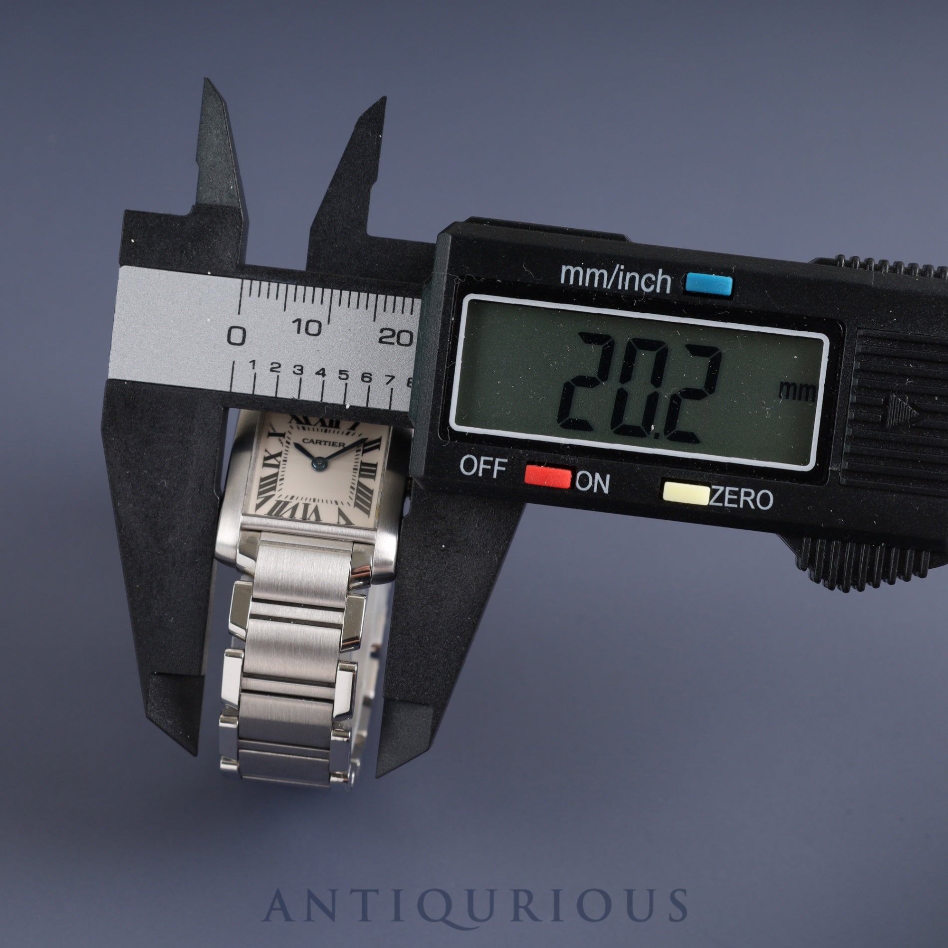 Cartier Tank Francaise SM W51008Q3 / 2384 Quartz Cal.057 SS SS White Roman Dial Box Booklet Warranty (2000) Overhauled