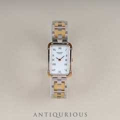 Hermès Cloajour CR1.220 Quartz Cal.976.001 SS/GP SS/GP White Dial Box Warranty (2000) Overhauled