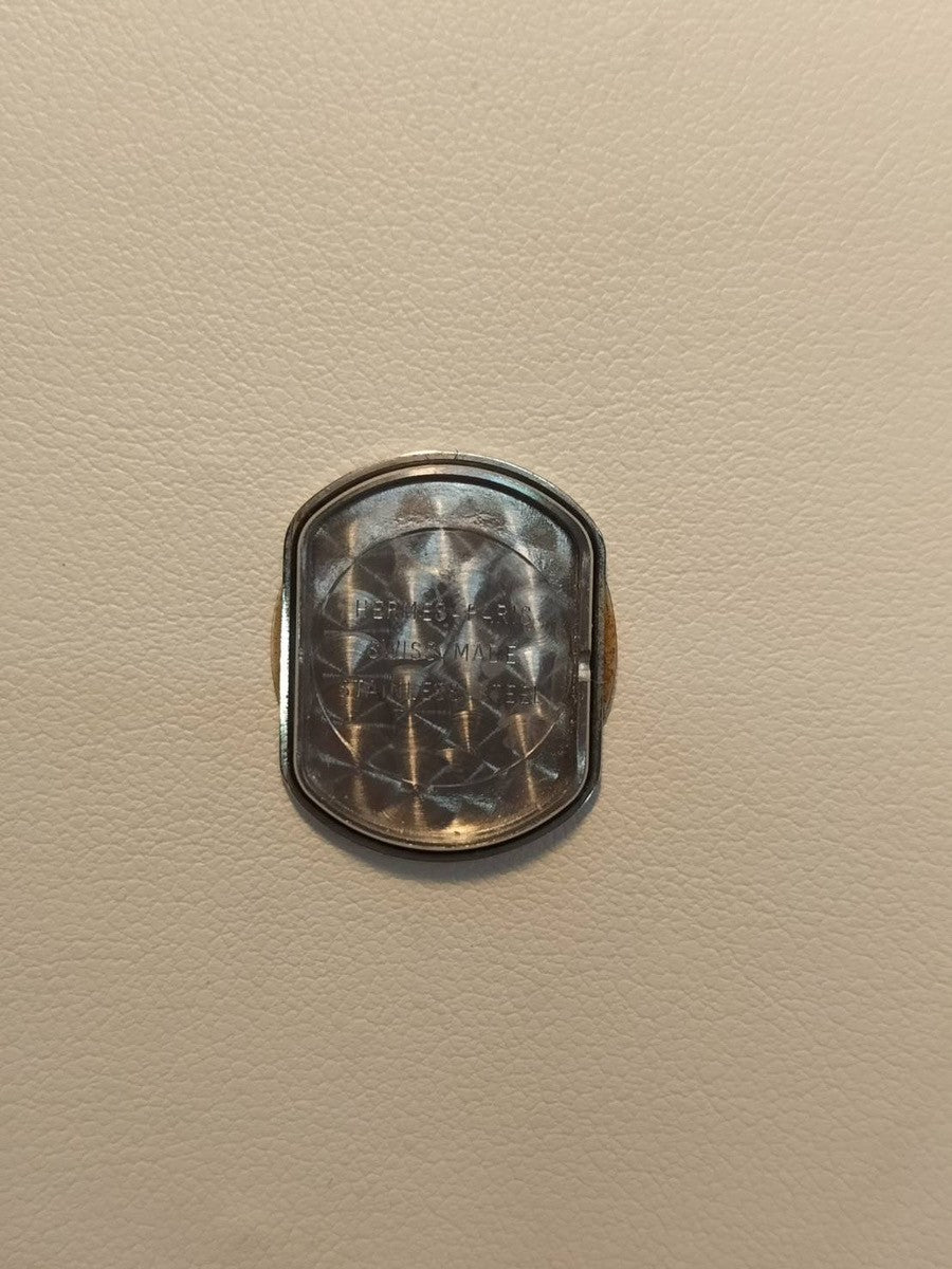 Hermes Rally RA1.210.231 / 3777 Quartz Cal.976.001 SS SS Gray Dial Box Booklet Warranty (1999) Overhauled