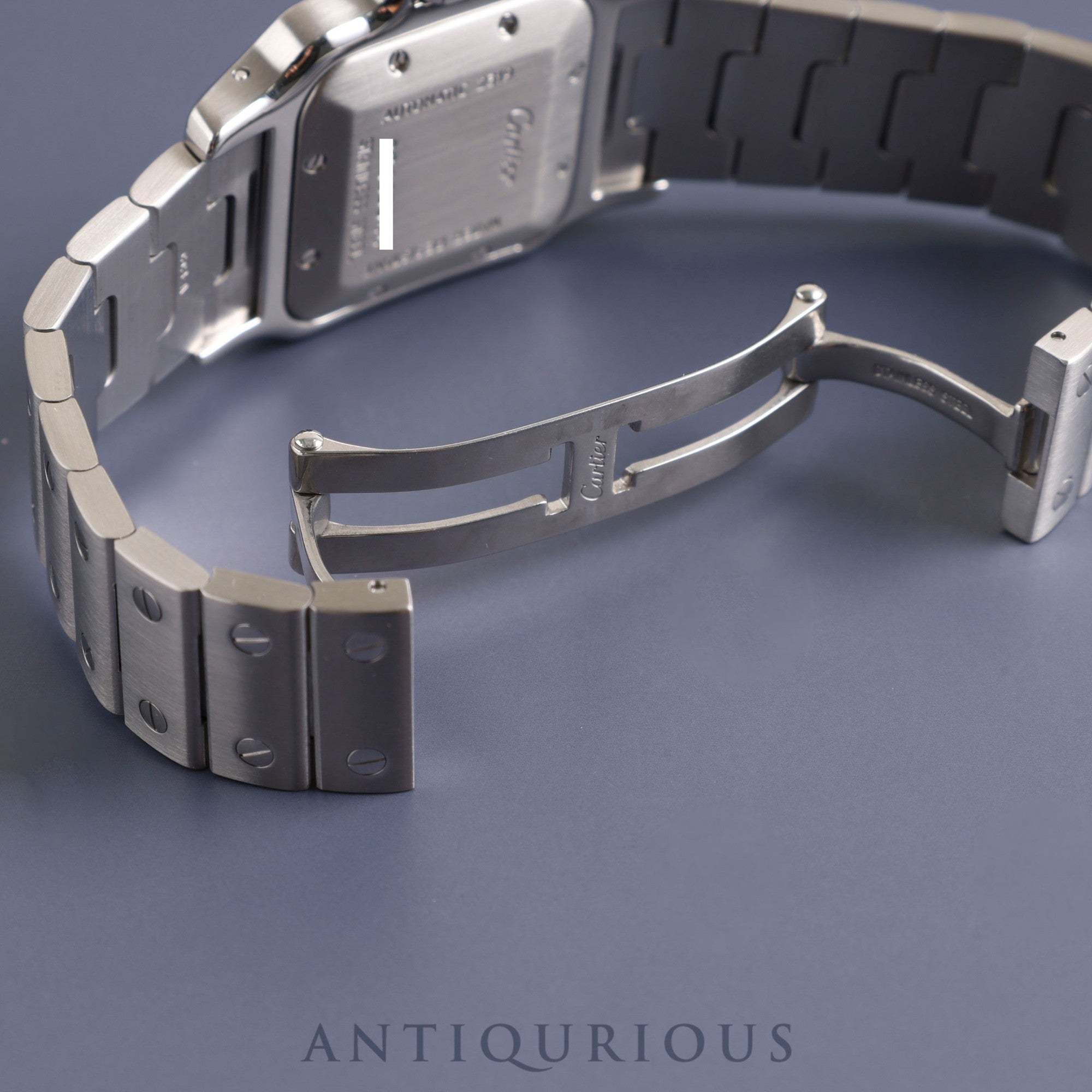 カルティエ サントス ガルベ LM W20040D6/2319 自動巻き SS シルバーギョーシェ文字盤 カルティエブティックにてコンプリートサービス(フルメンテナンス)済み