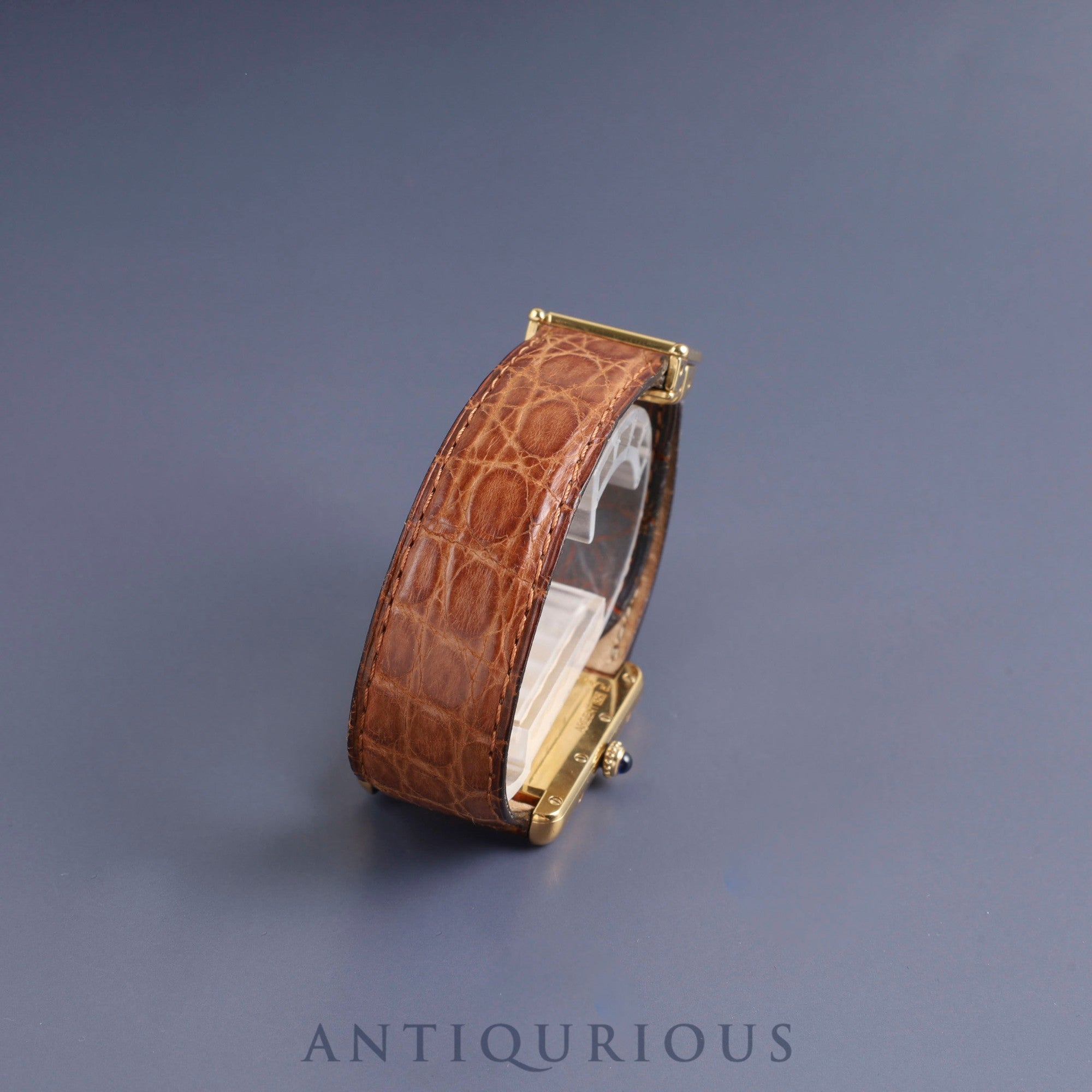 カルティエ マストタンク GM(XL)W1017454 / 2413 クォーツ Cal.687 SV925 純正革ベルト 純正Dバックル(GP)アイボリーローマン文字盤 1999年頃~2003年頃 オーバーホール済み