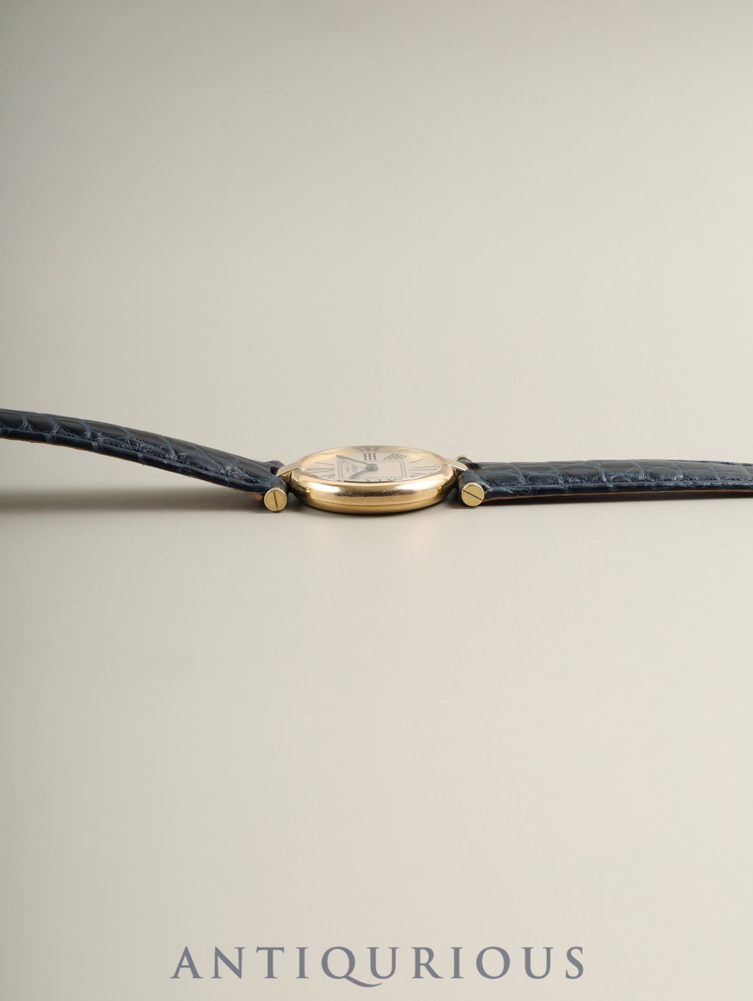 カルティエ マスト ヴァンドーム VLC SM W1005354 / 590004 クォーツ Cal.90 SV925 革 純正Dバックル(GP)オパラン文字盤(SWISS表記)箱 冊子 保証書(1994年) オーバーホール済み