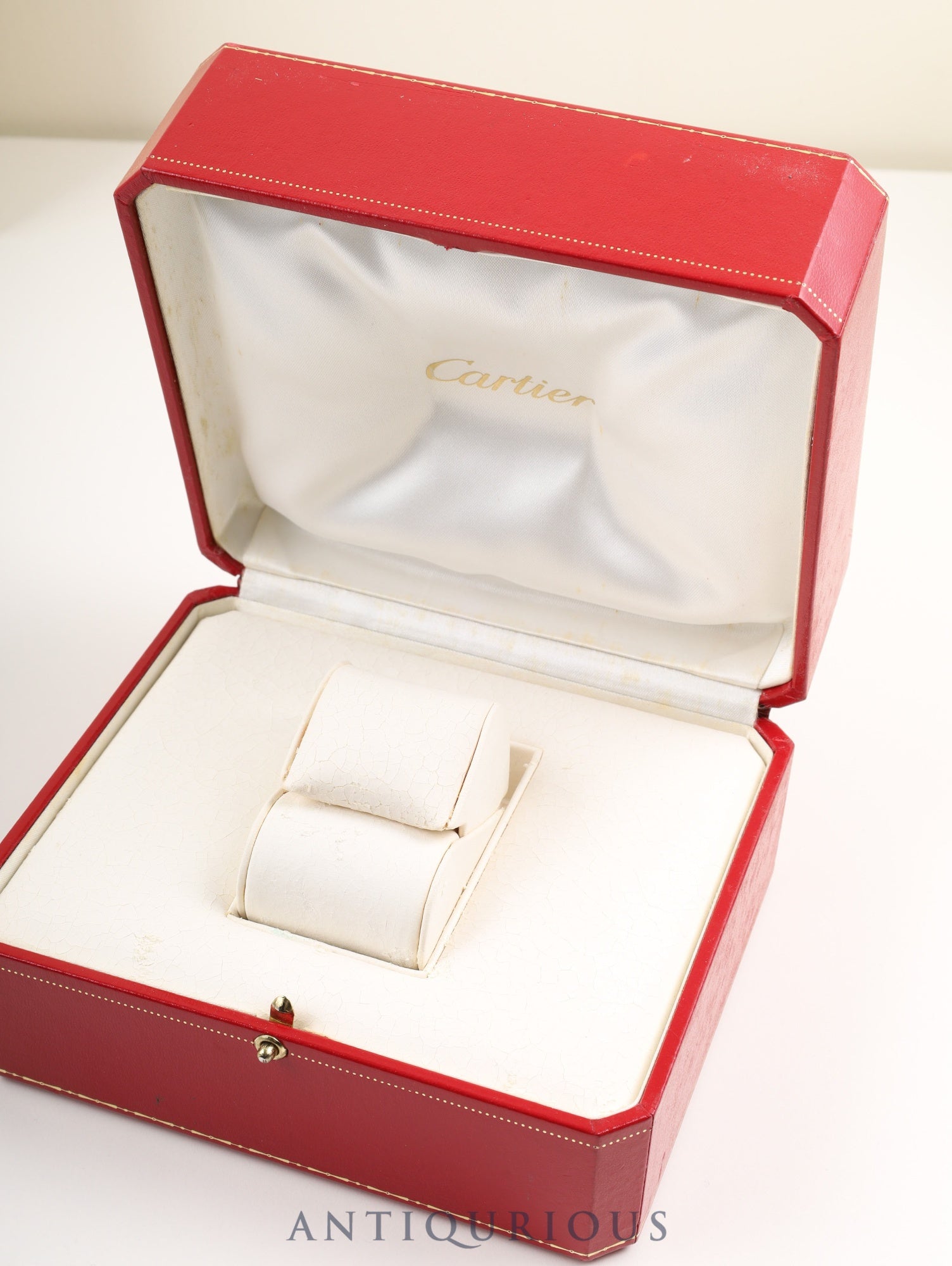 Cartier Must Tank MM W1014054 / 2416 Quartz Caliber 057 SV925 Leather Strap with Genuine D-Clasp (Stainless Steel) White Roman CC Dial (SWISS MADE Marking) Box Overhauled