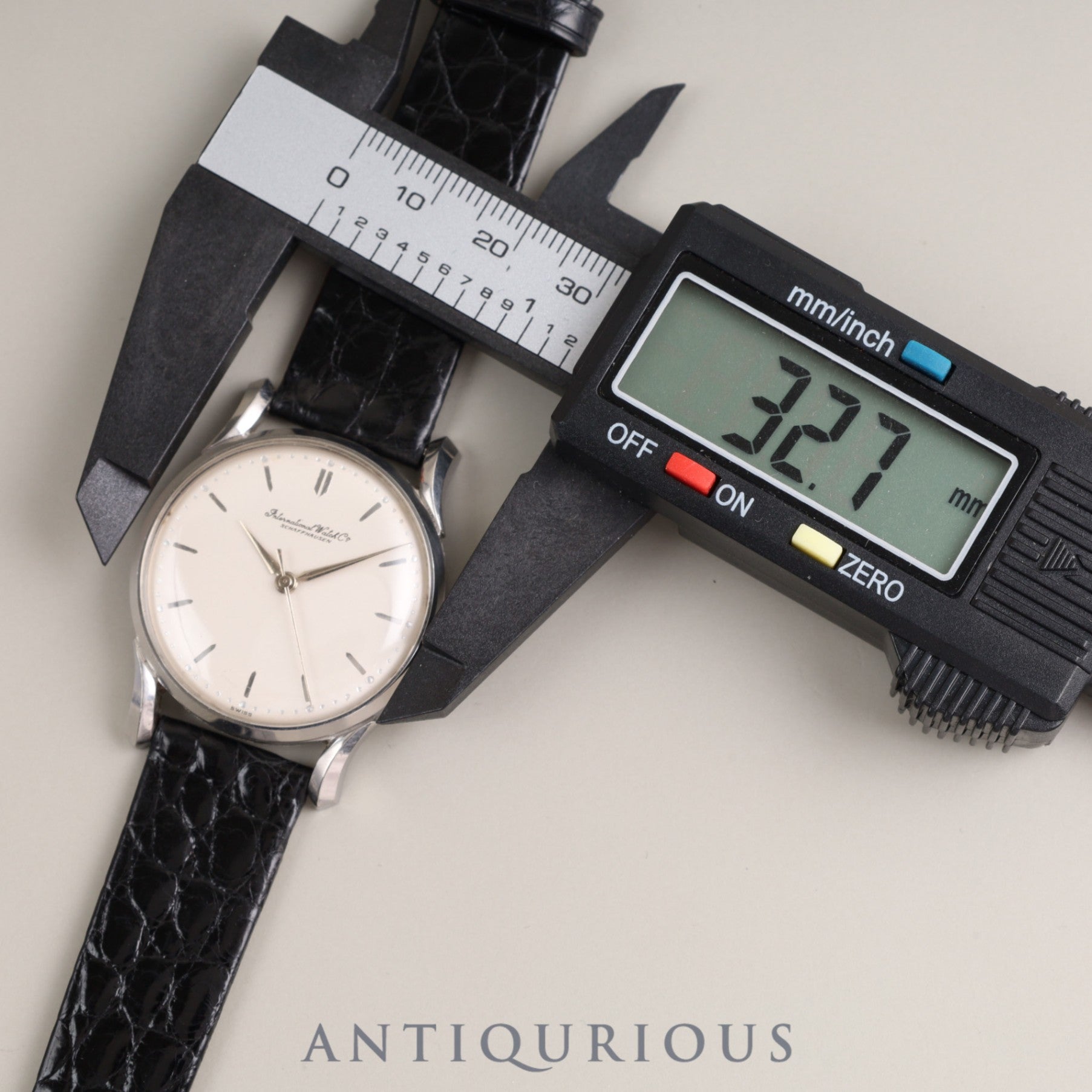 IWC Old Inter Manual Winding Cal.89 SS Leather Genuine Buckle (SS) Silver Dial 2024/6/13 Overhauled IWC