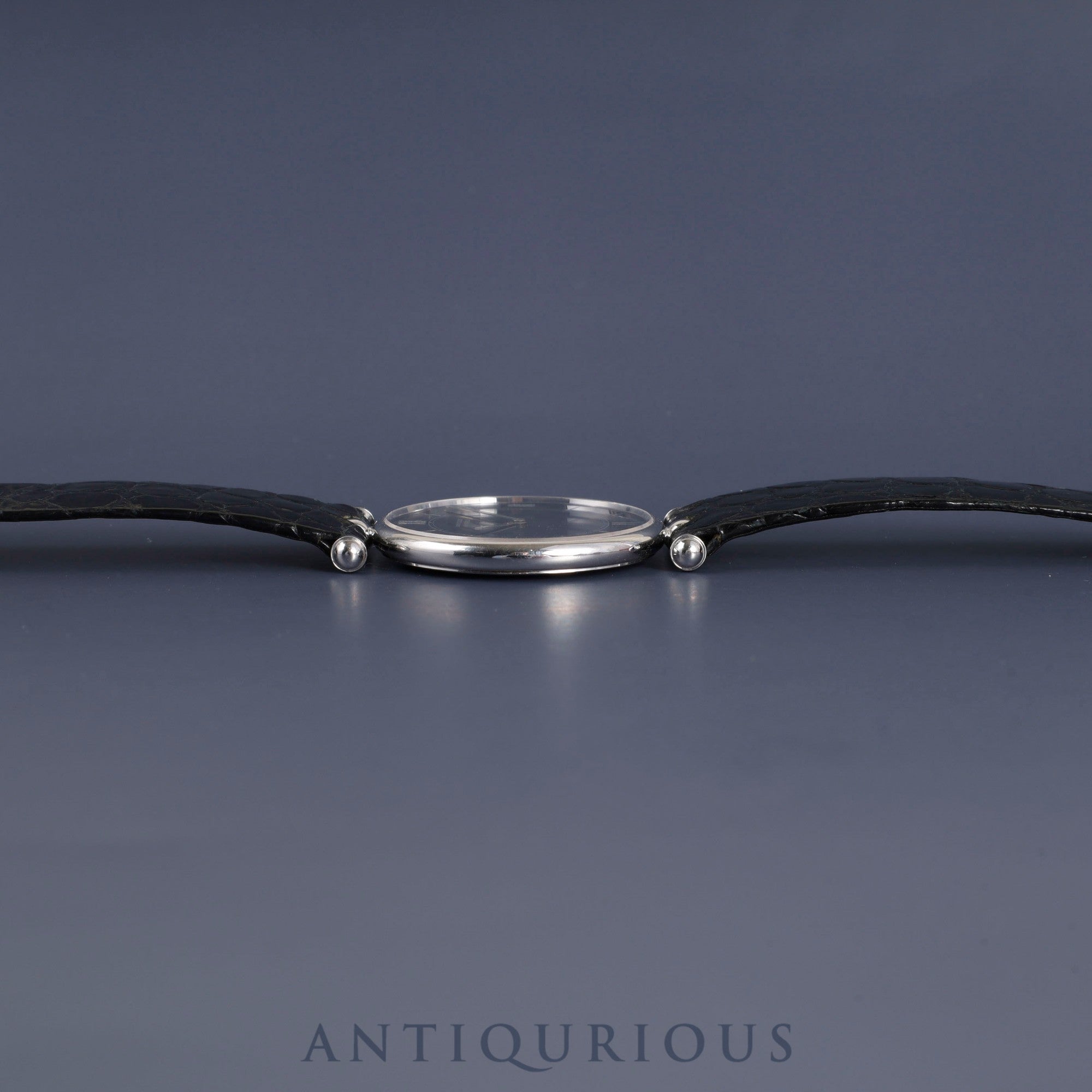ヴァンクリーフ&アーペル ラ・コレクション 9065 手巻き Cal.PIAGET 9P2 750 革 尾錠(ピアジェ製/750) ブラックローマン文字盤 オーバーホール済み