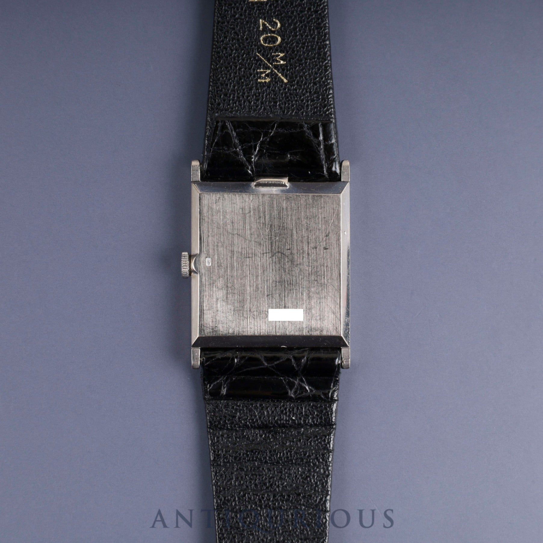Rolex Cellini 4014 Manual winding Cal.1600 750 Leather Genuine buckle (GP) Silver dial No. 39 (1973) Overhauled