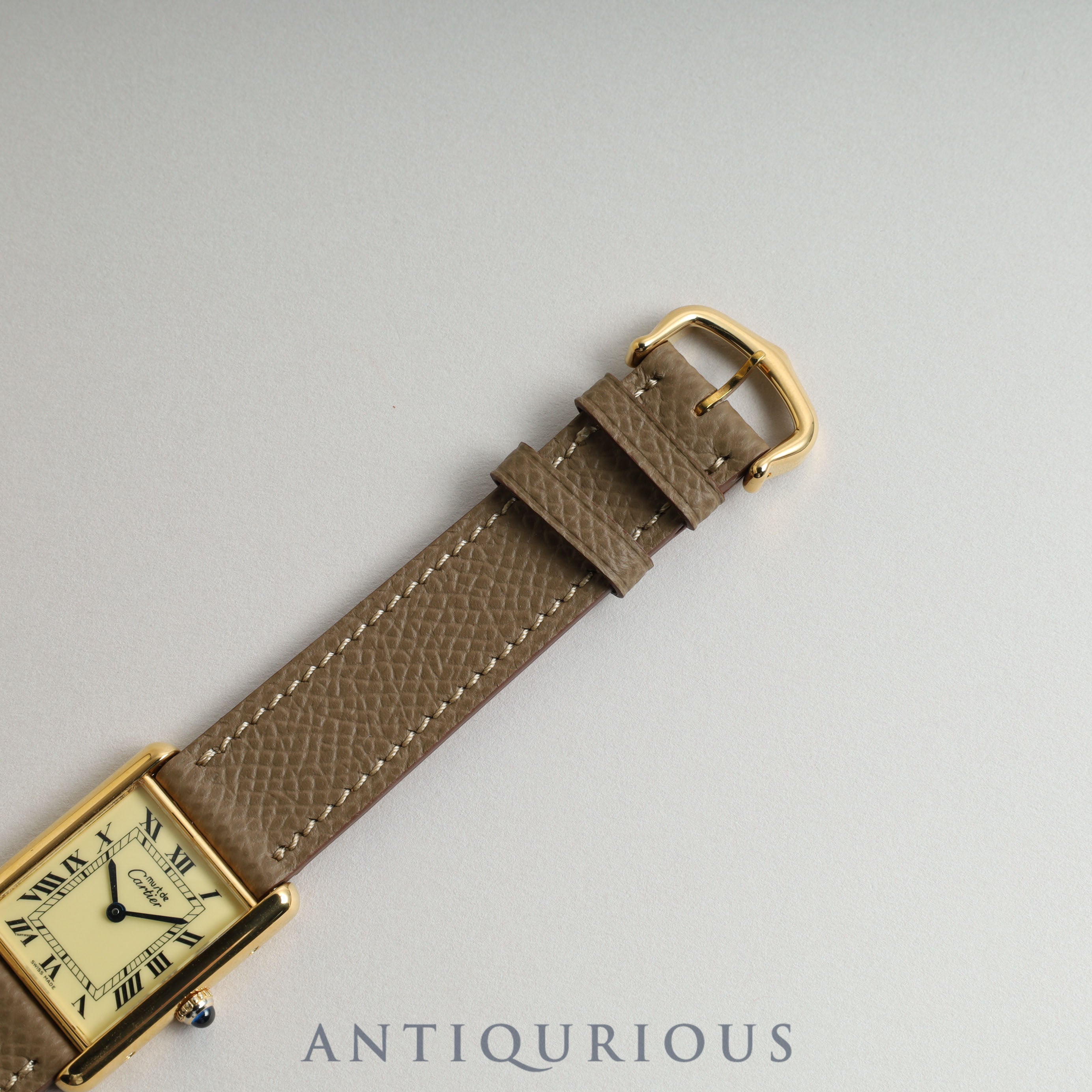 カルティエ マストタンク LM アイボリー文字盤 新品仕上げ済み 2023年7月コンプリートサービス済み