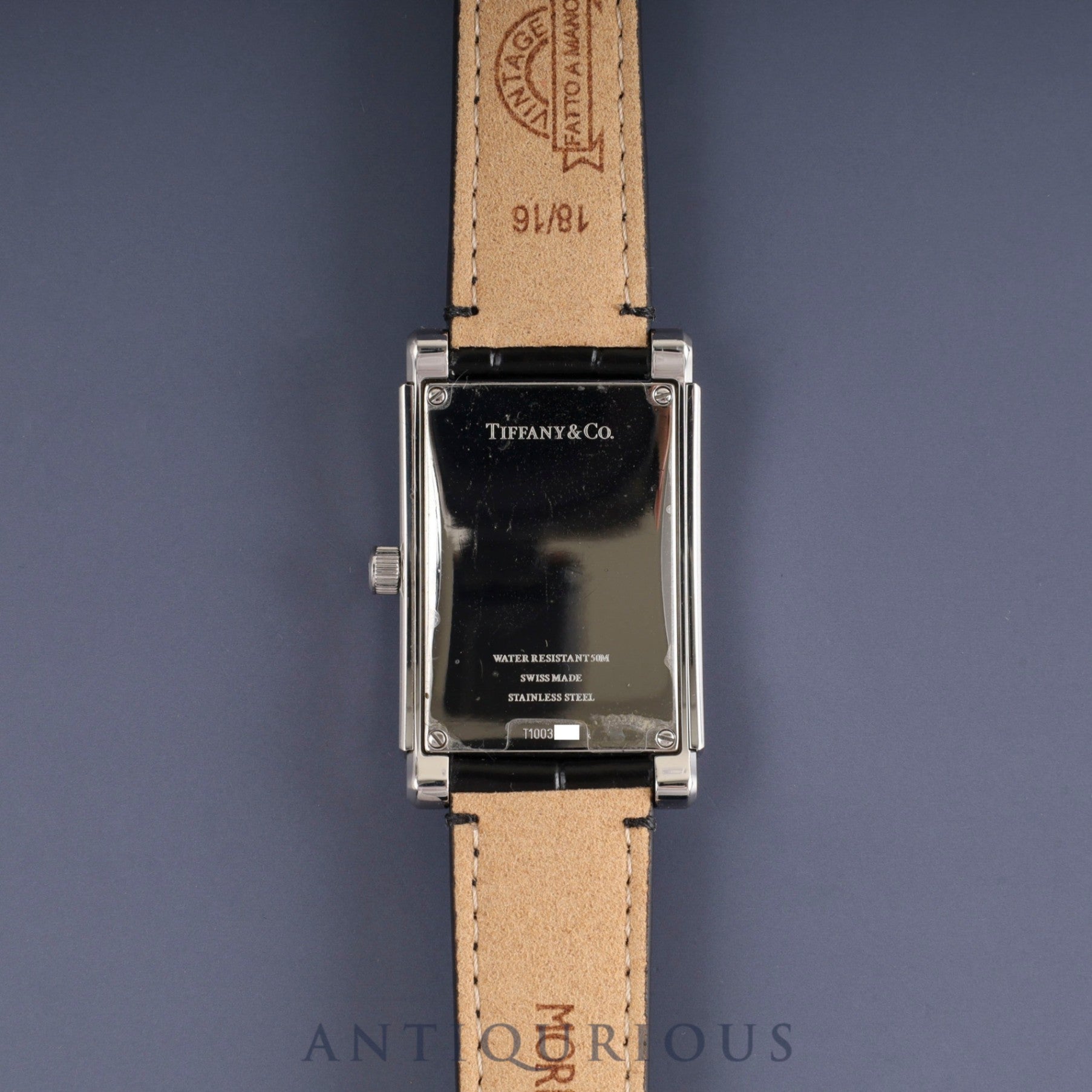 ティファニー グランドスモールセコンド Z0030.13.10A21A40A クォーツ Cal.980.163 SS 革 純正尾錠(SS) ホワイト文字盤 オーバーホール済み