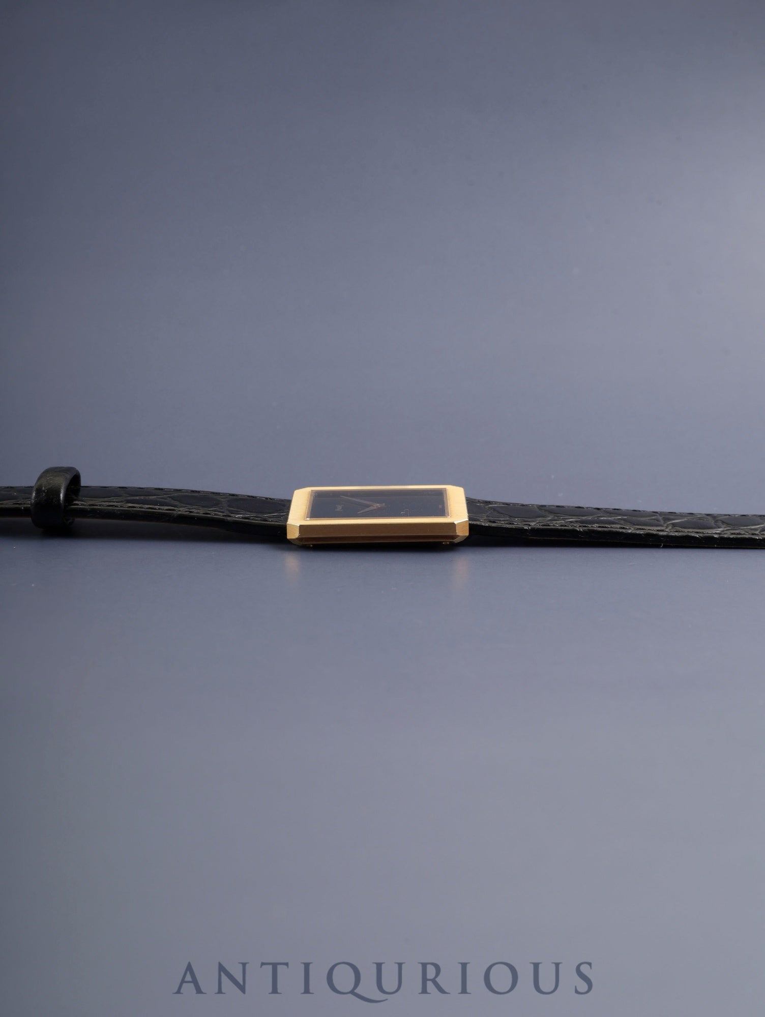 Piaget Protocol 9154 Manual Winding Cal.9P2 750YG Leather Original Pin Buckle (750YG) Black Dial With Original Leather Strap Overhauled