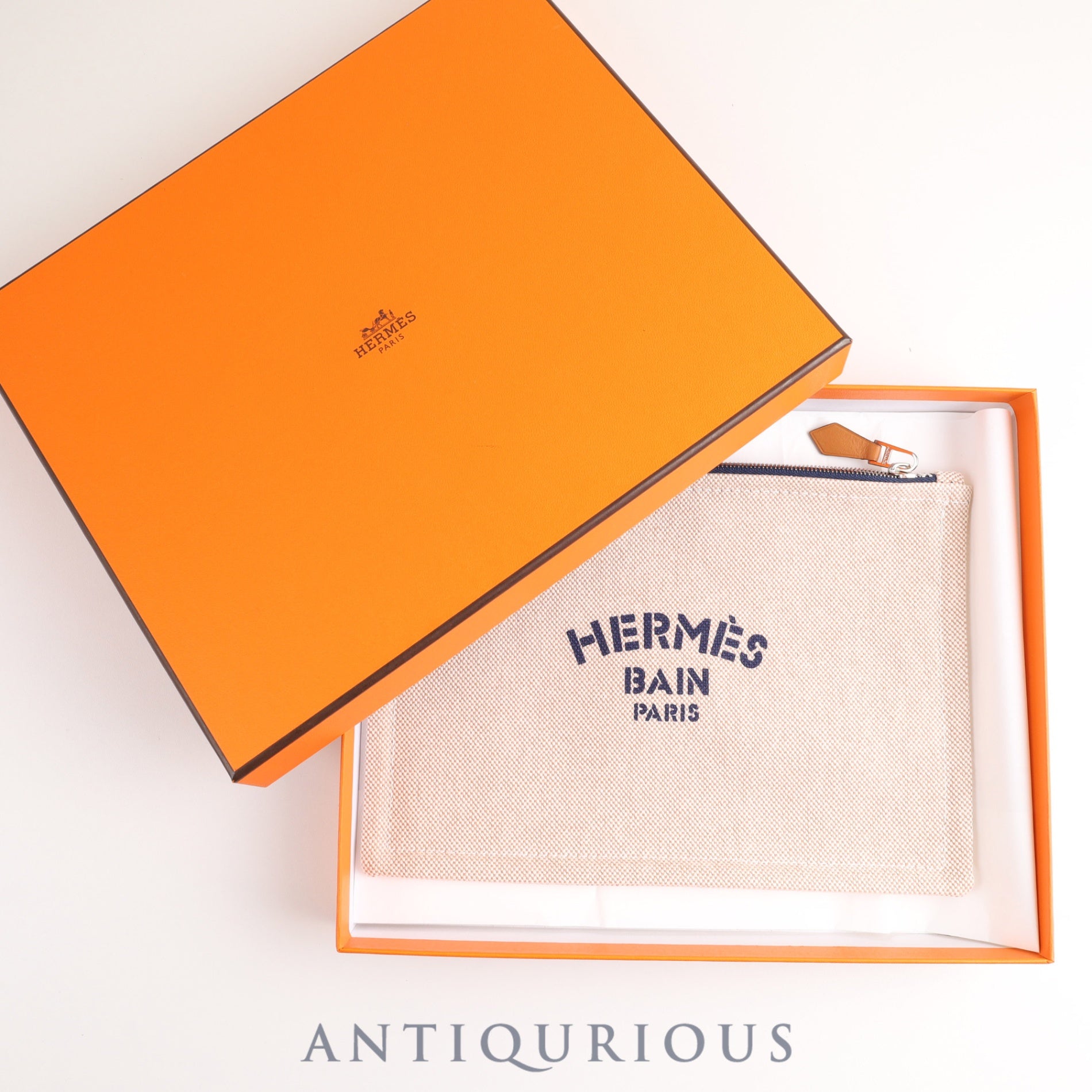 Hermes pouch New Yachting PM 100% cotton with box