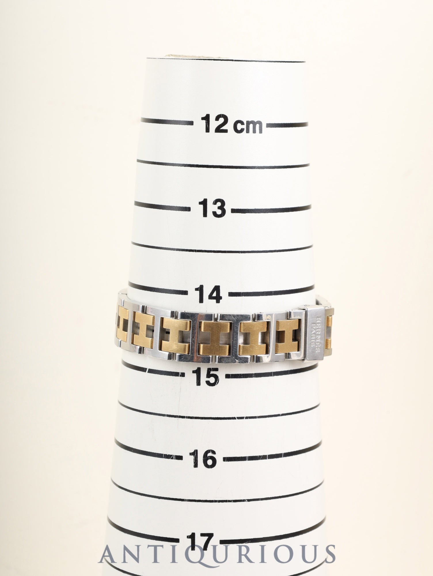 エルメス ラリー RA1.220 クォーツ Cal.976.001 SS/GP SS/GP ゴールドアラビア文字盤(SWISS MADE表記)箱 冊子 保証書(2000年)オーバーホール済み