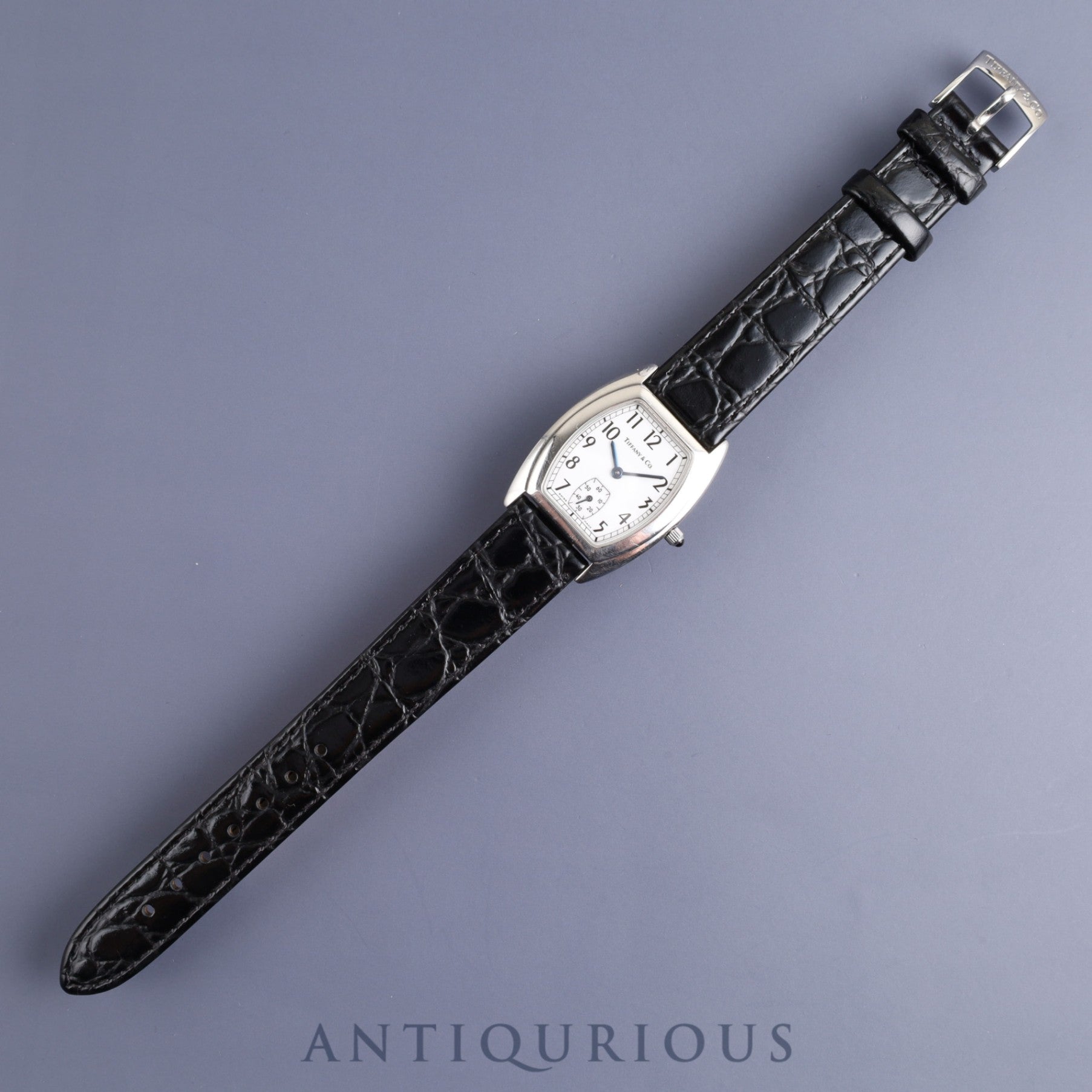 ティファニー クラシックトノー スモールセコンド 515.1016 クォーツ Cal.980.163 SS 革 純正尾錠(SS)ホワイト文字盤 オーバーホール済み