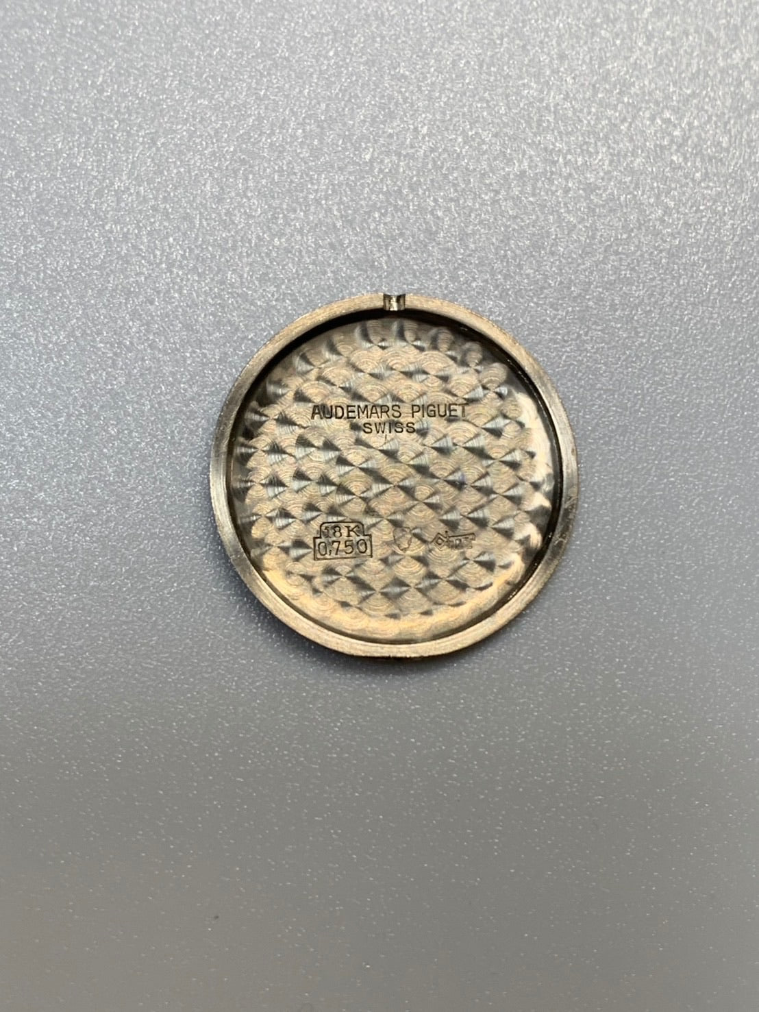 Audemars Piguet Round Manual Winding Cal.K2001 / 1A 750WG Leather Original Pin Buckle (750WG) Silver Dial Overhauled
