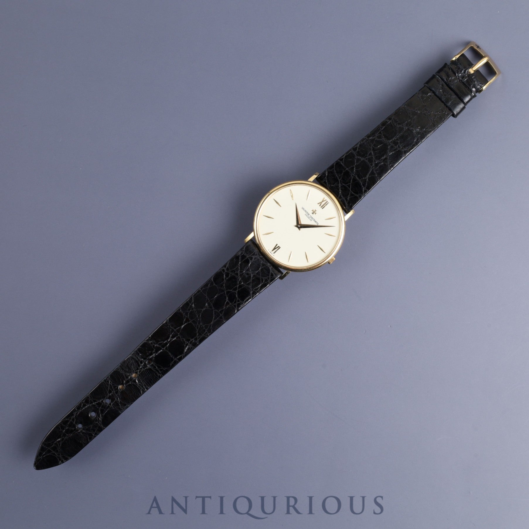 ヴァシュロン・コンスタンタン パトリモニー 33060 手巻き Cal.1003/1 750 革 純正尾錠(750)アイボリー文字盤 ケース裏彫りあり オーバーホール済み