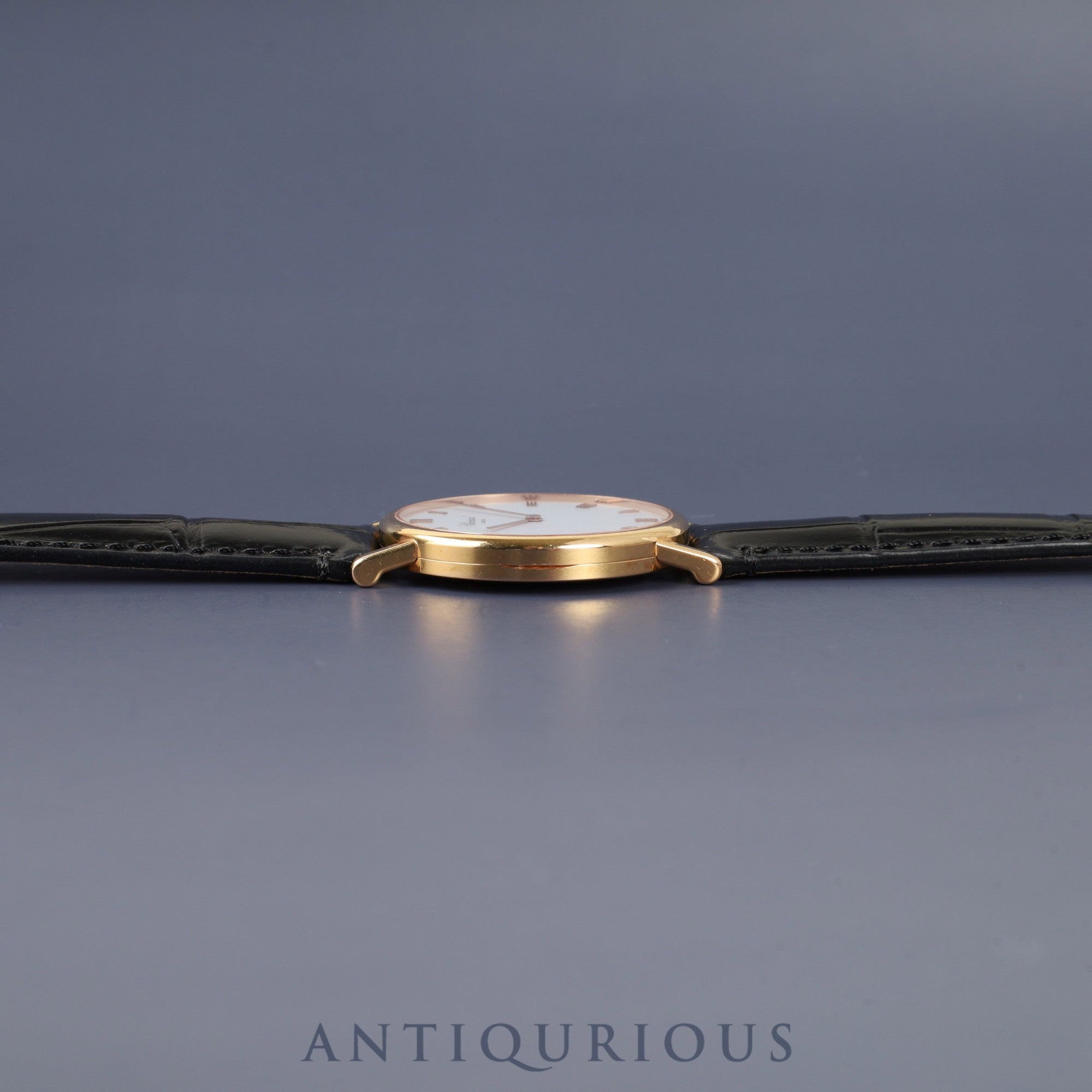 ショパール クラシック 163154/987 手巻き Au750 革 純正尾錠(GP) ホワイト文字盤 箱 冊子 保証書(2012年)オーバーホール済み