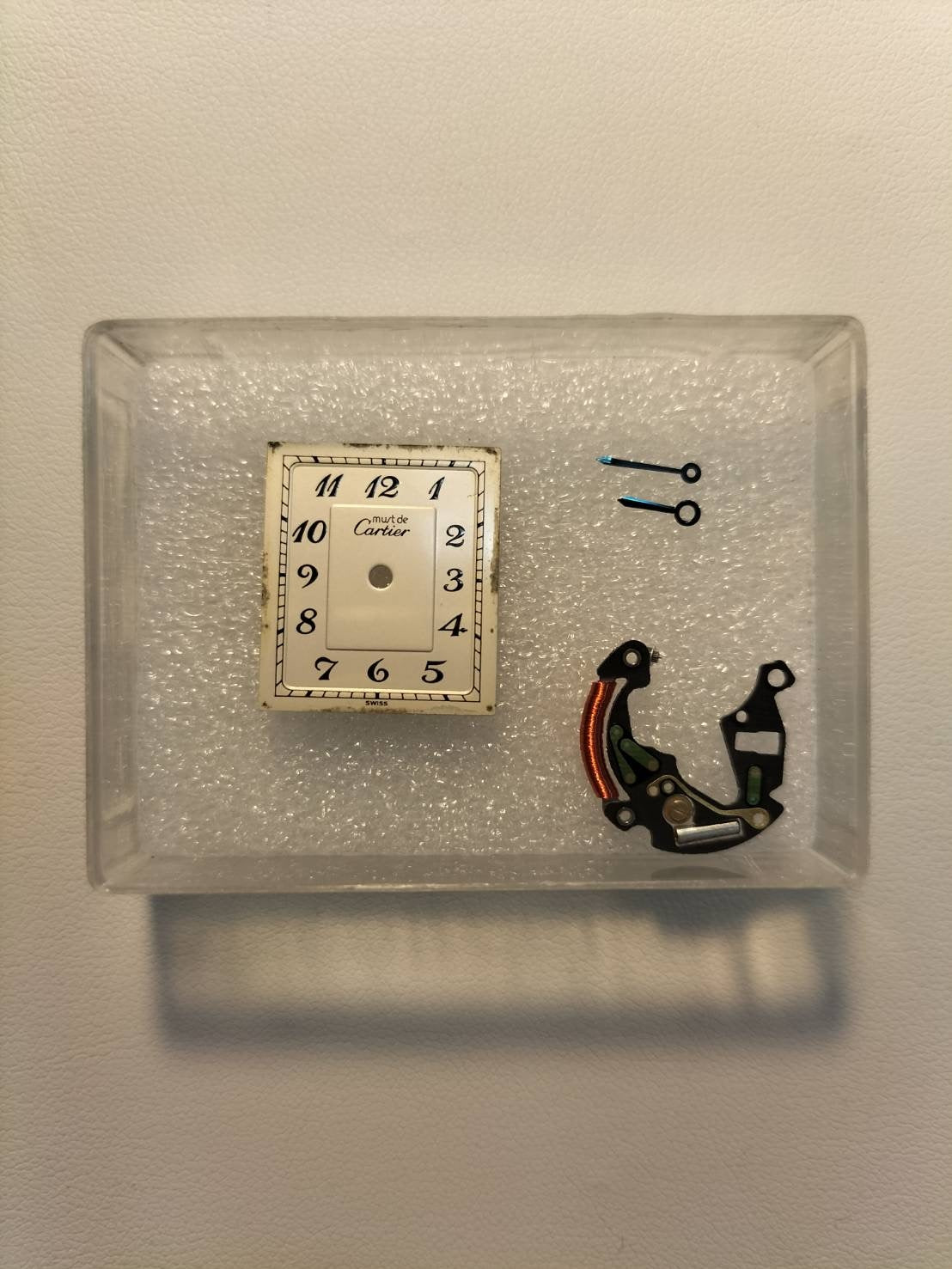 Cartier Must Tank LM 590005 Quartz Cal90 SV925 Leather Genuine D Buckle (GP) Arabic Dial Overhauled