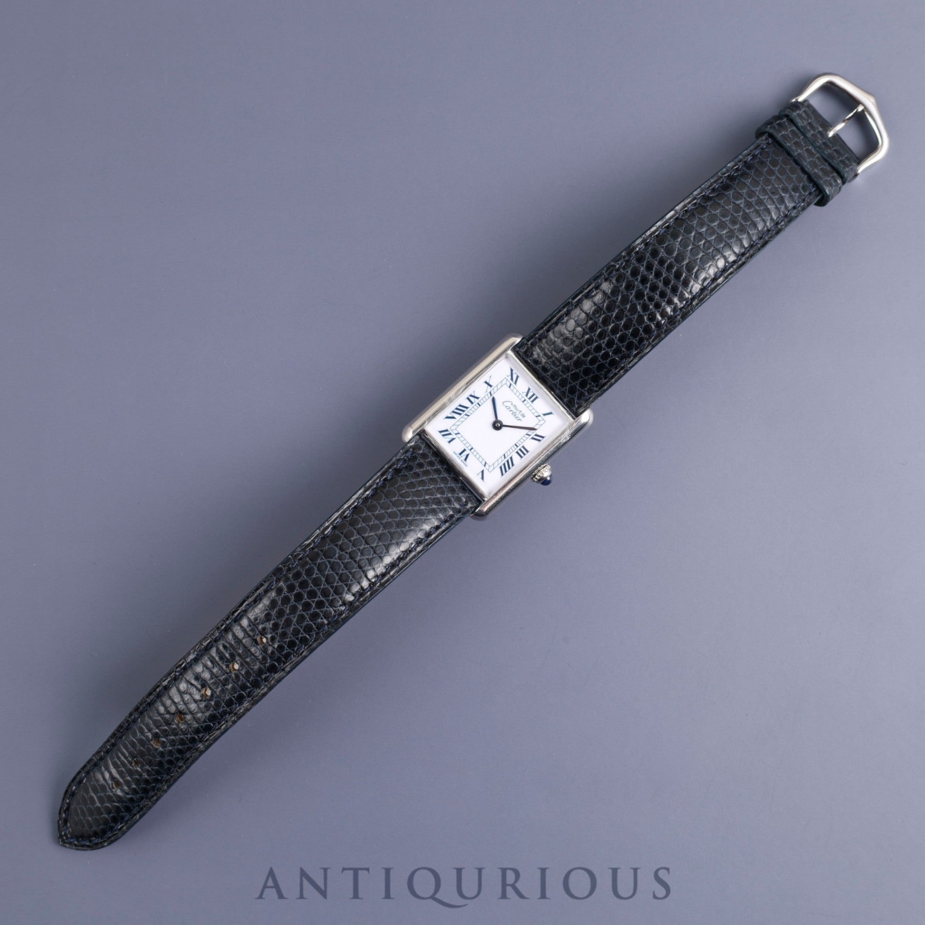 Cartier Must Tank LM 690006 Quartz Cal.690 SV925 Genuine leather strap Genuine buckle (SS) White Roman dial Overhauled and refinished to like new