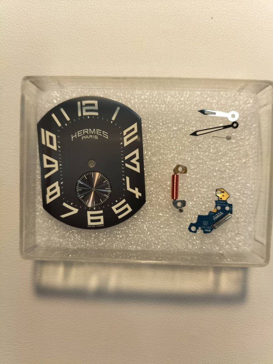 Hermes Rally RA1.810 Quartz Cal.980.163 SS SS Gray Dial Box Warranty (2009) Overhauled