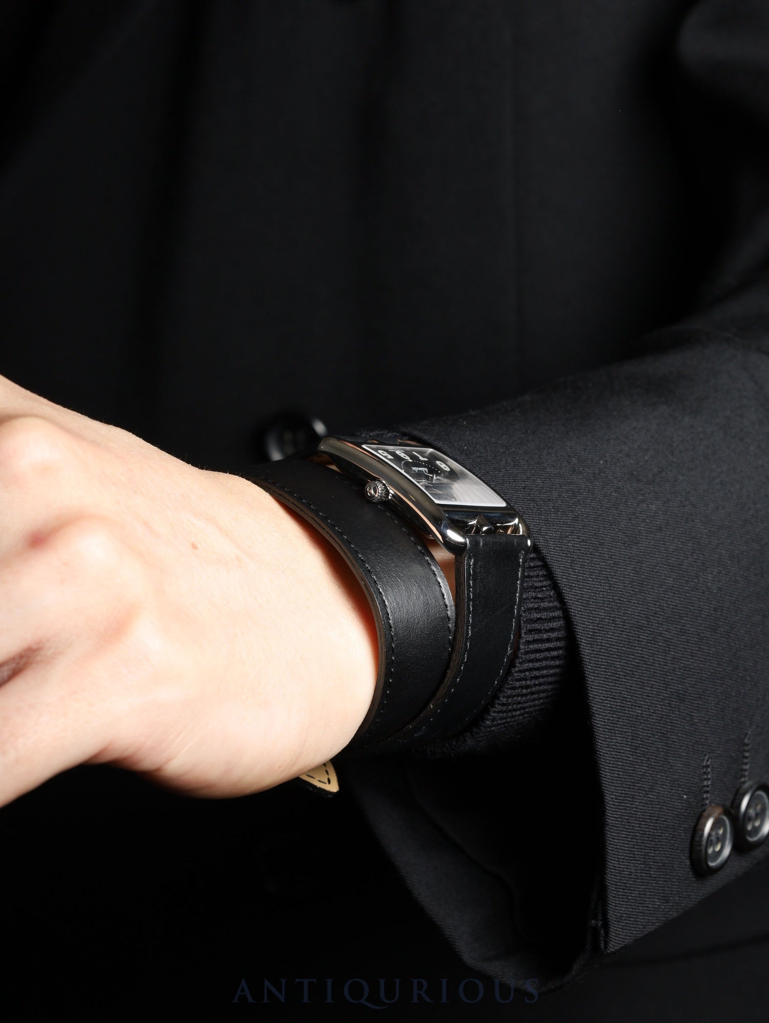 エルメス ケープコッド CC1.710 自動巻き Cal.- SS 革 純正尾錠(SS)グレーアラビア文字盤 保証書 エルメスにてにてコンプリートサービス済み