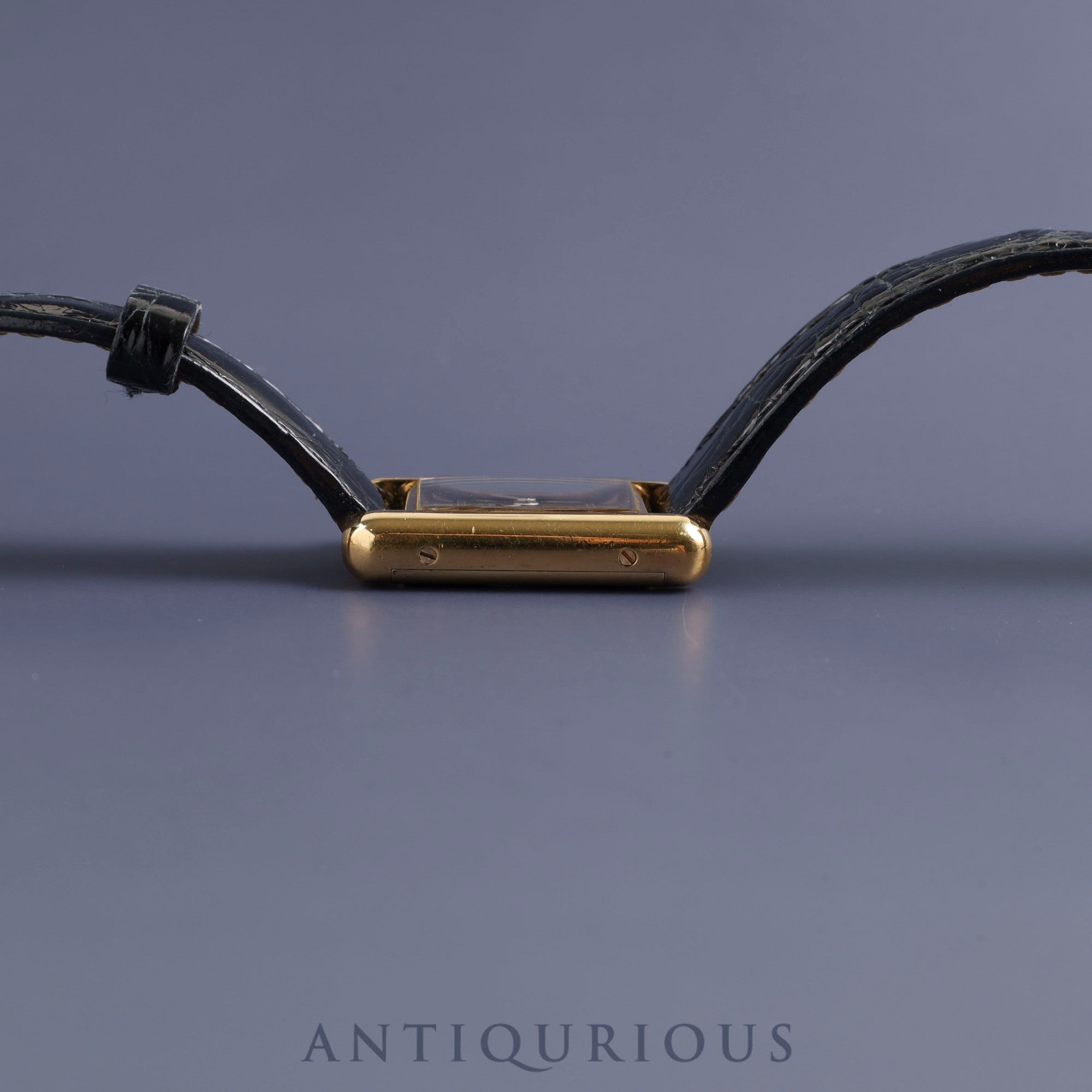 カルティエ マストタンク SM 手巻き Cal.78-1 SV925 純正革ベルト 純正尾錠(GP)ブラックローマン文字盤 オーバーホール済み