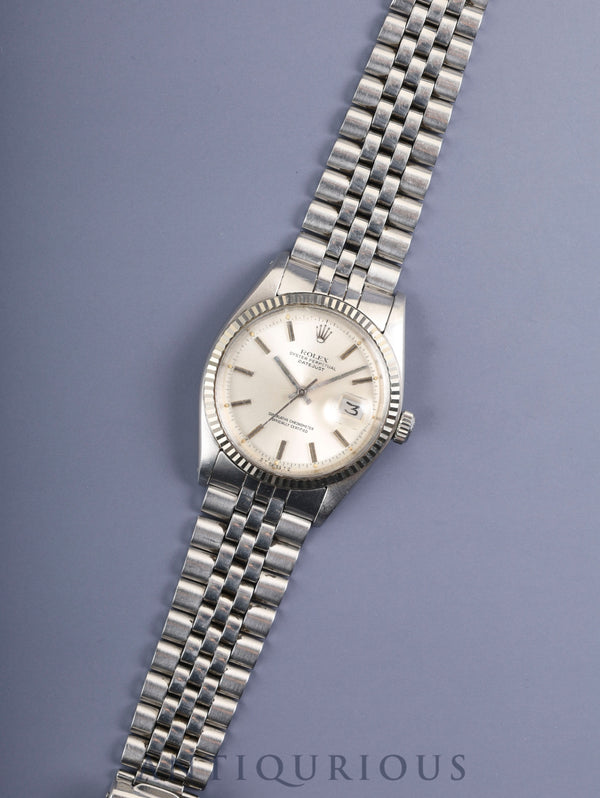 ロレックス デイトジャスト 1601 自動巻き Cal.1560 SS/WG SS シルバー文字盤 36番台(1972年) オーバーホール済み