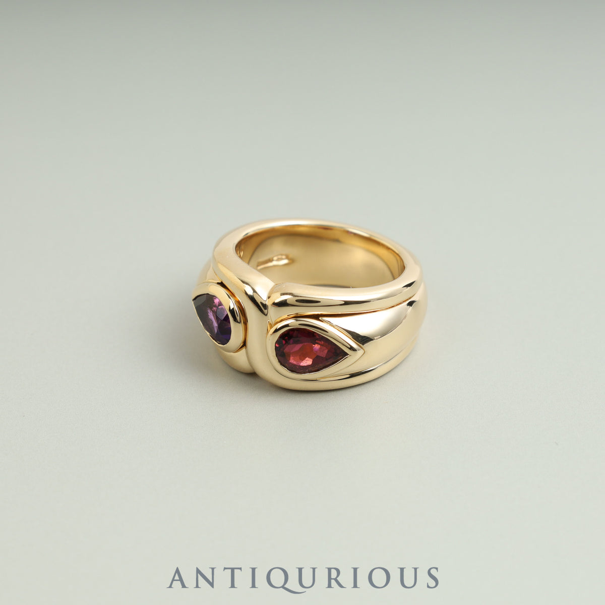 Bulgari ring vintage tourmaline amethyst