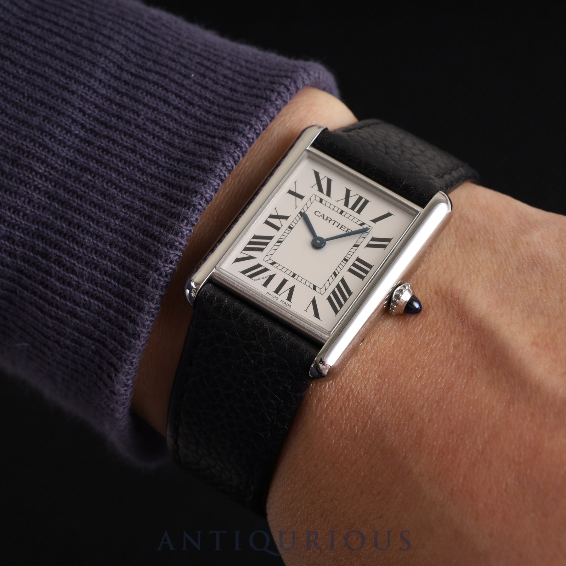 Cartier Tank Must LM WSTA0041 / 4323 Quartz Cal.157 SS Genuine leather strap Genuine buckle (SS) Silver Roman dial Box Booklet Warranty (2021) Overhauled