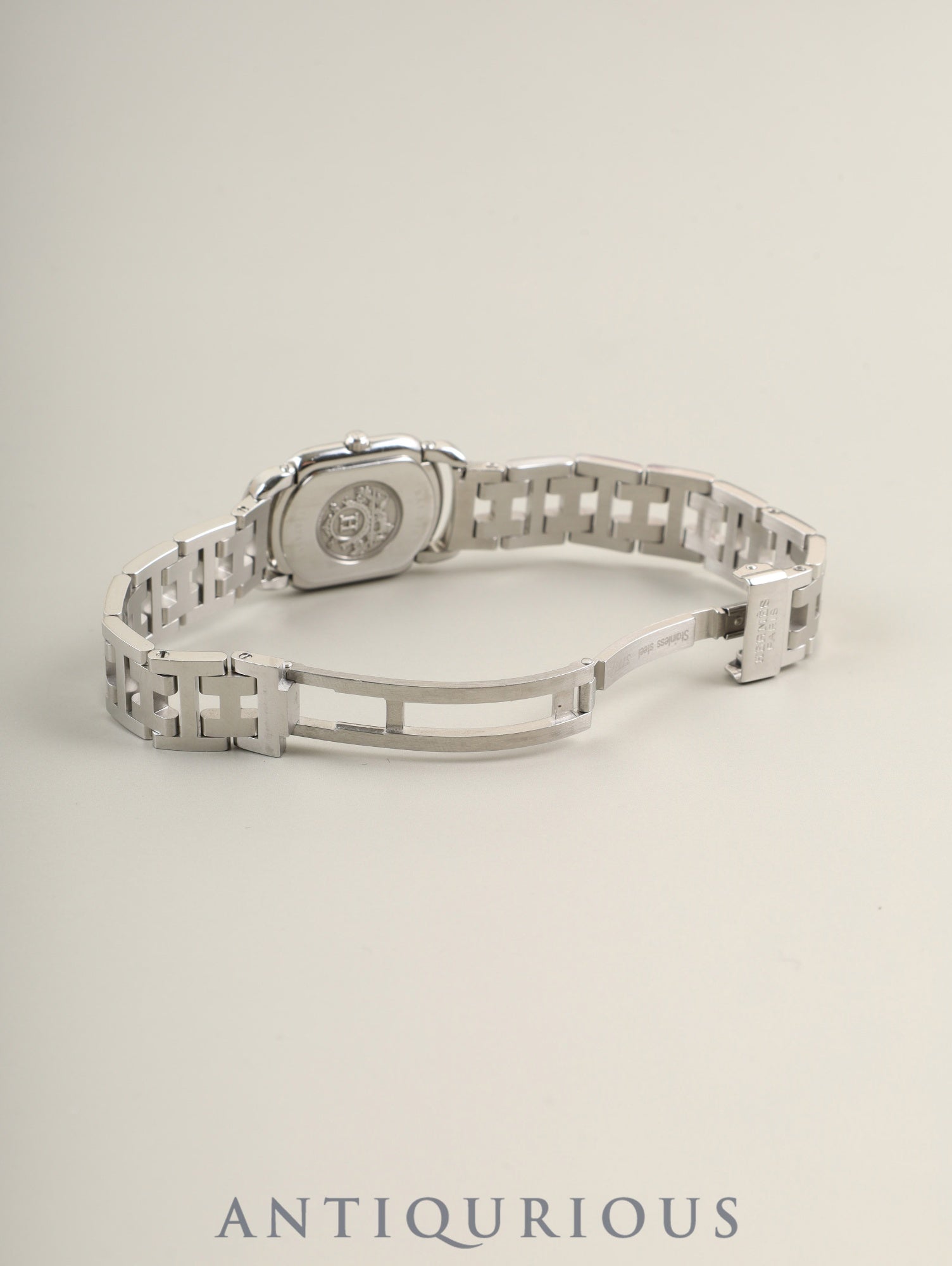 エルメス ラリー RA1.210 クォーツ Cal.976.001 SS SS ホワイト文字盤 オーバーホール済み