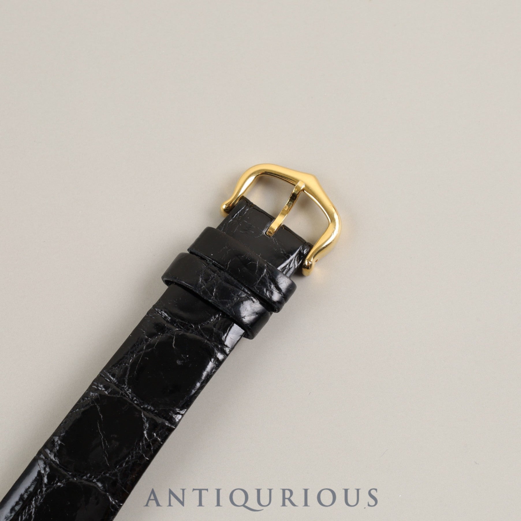 Cartier Must Tank LM 19749 o/w Hand-wound Cal.78-1 SV925 Leather Genuine buckle (GP) Black Roman dial Box Warranty (1980)