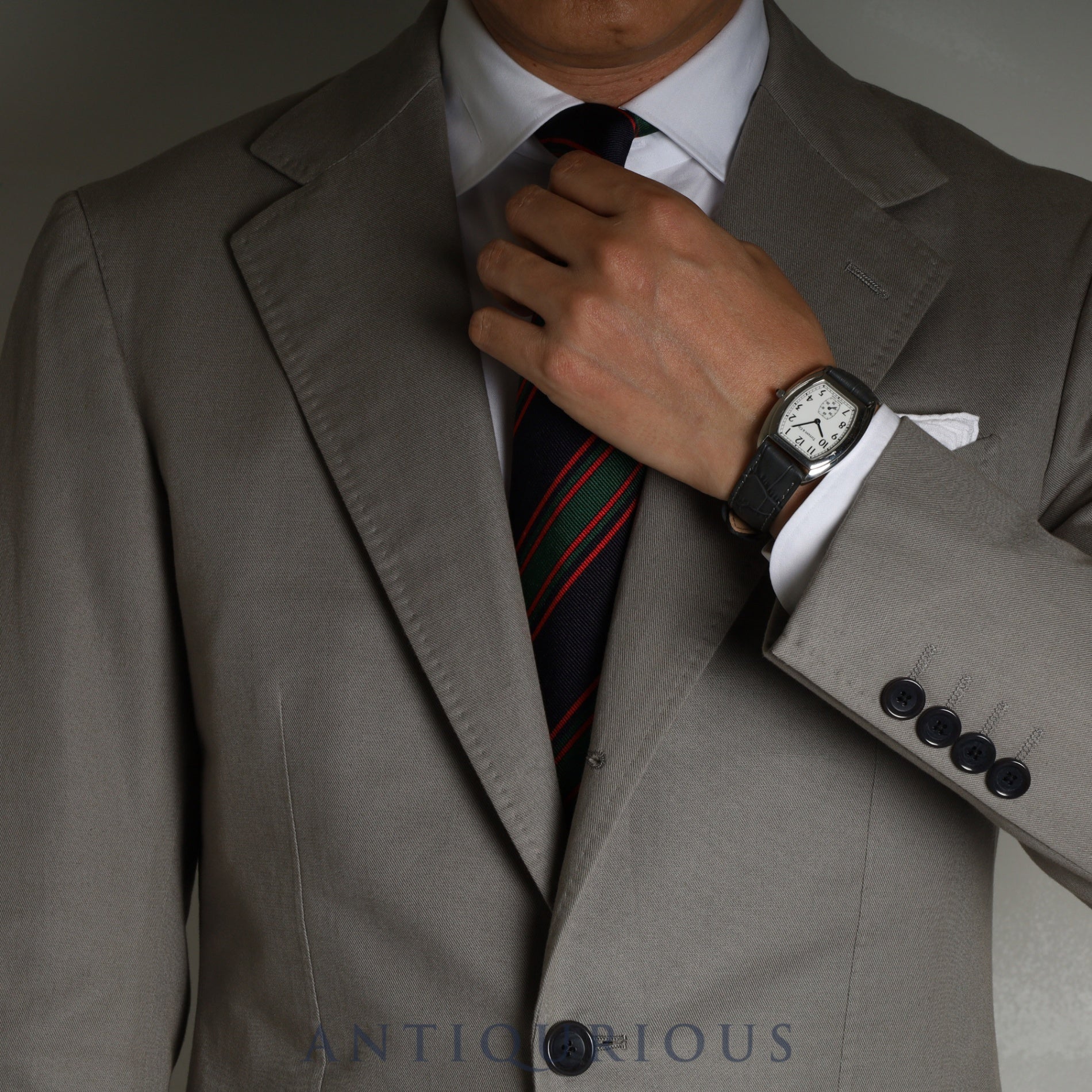 ティファニー クラシックトノー スモールセコンド 515.1018 クォーツ Cal.980-163 SS 革 純正尾錠(SS) ホワイトアラビア文字盤 オーバーホール済み