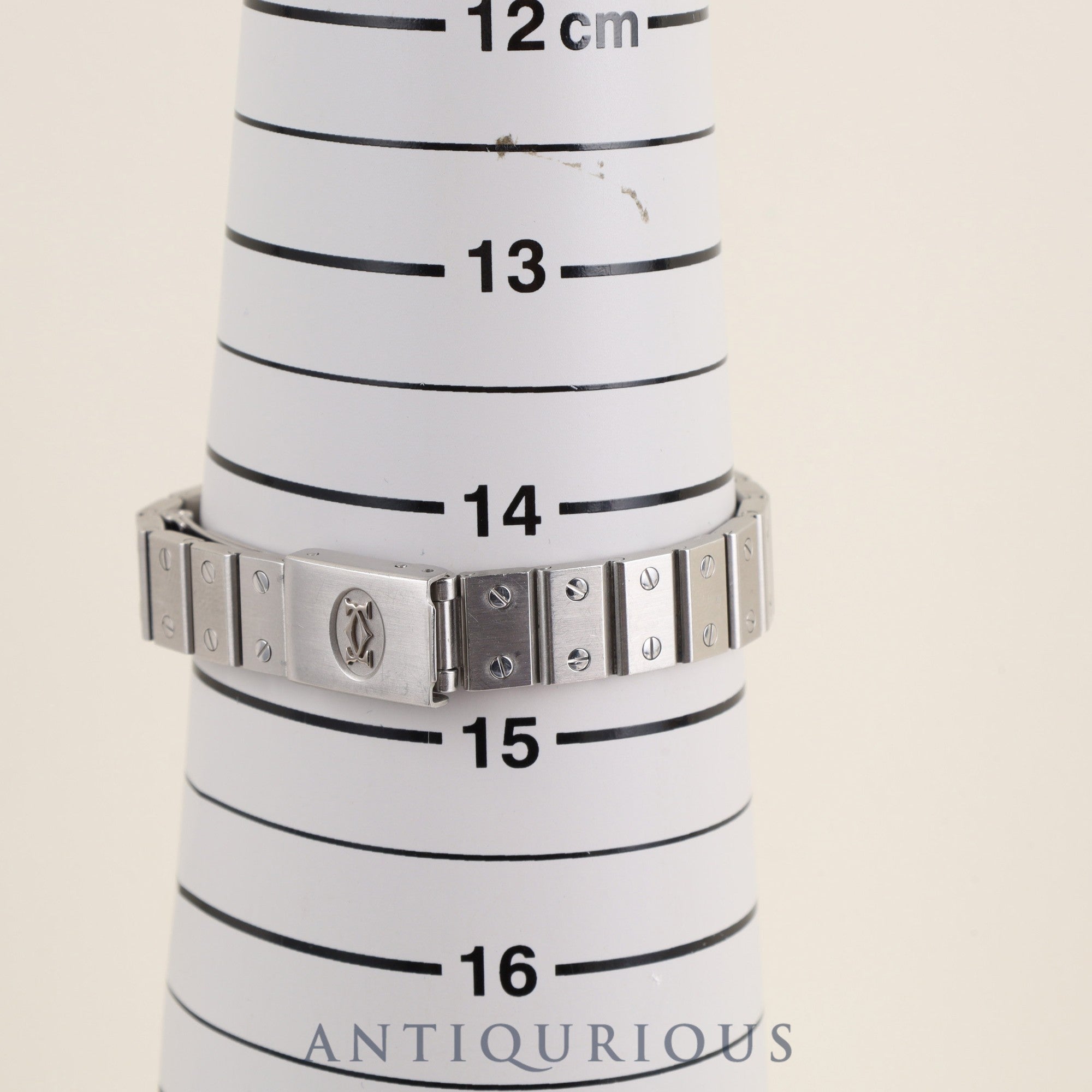 Cartier Santos Vendome SM 8192 Quartz Cal.81 SS SS Ghost (Gray) Dial Overhauled