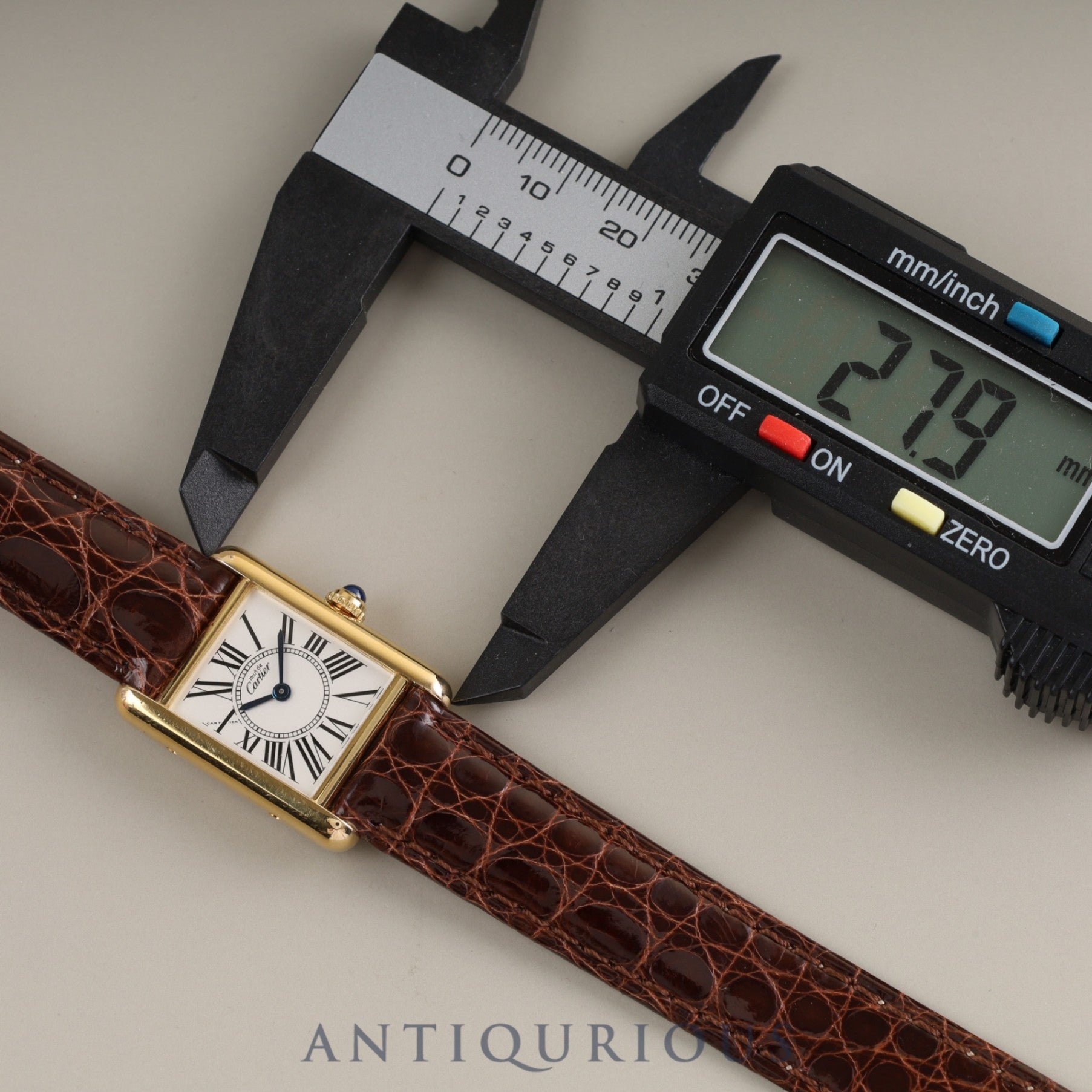 Cartier Must Tank SM QZ 1613 SV925 Genuine buckle Opalan dial Box and booklet Complete Cartier boutique service completed