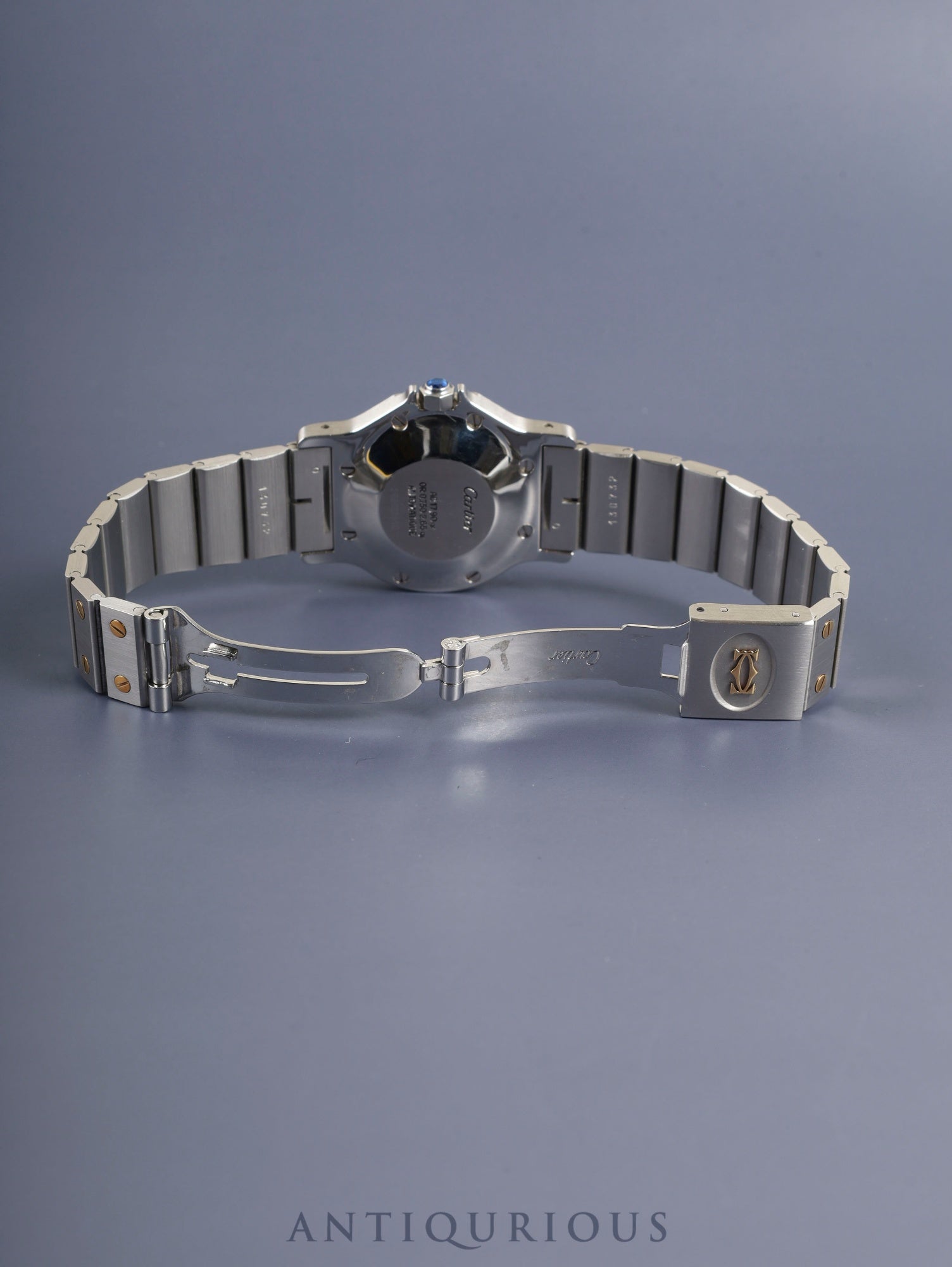 カルティエ サントス オクタゴン LM 2966 自動巻き Cal.077 SS/YG SS/YG ホワイトローマン文字盤 冊子 オーバーホール済み