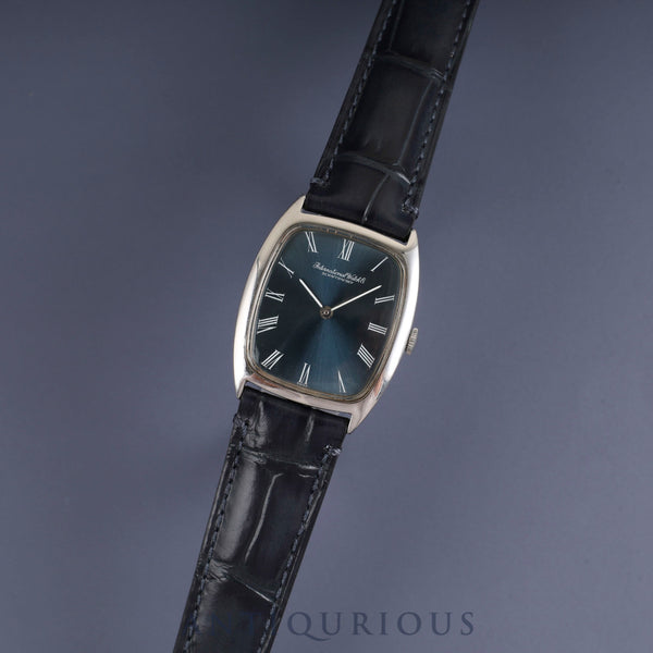 アイダブリュシー オールドインター シャウハウゼン 2582 手巻き Cal.423 SS 革 社外尾錠 ブルーローマン文字盤 オーバーホール済み