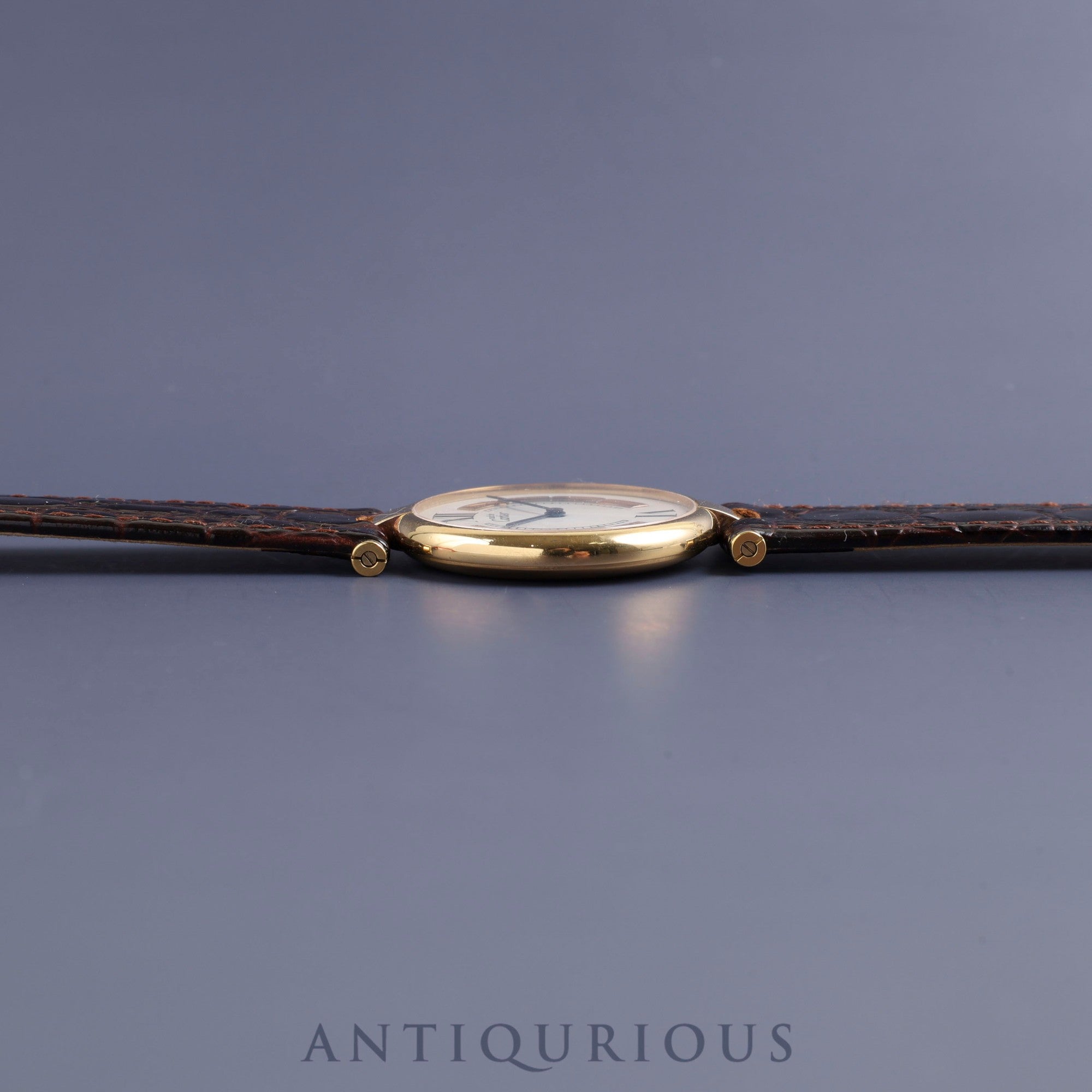 カルティエ マスト ヴァンドーム VLC LM W1006454 / 590003 クォーツ Cal.90 SV925 革 純正尾錠(GP)トリニティ文字盤 オーバーホール済み