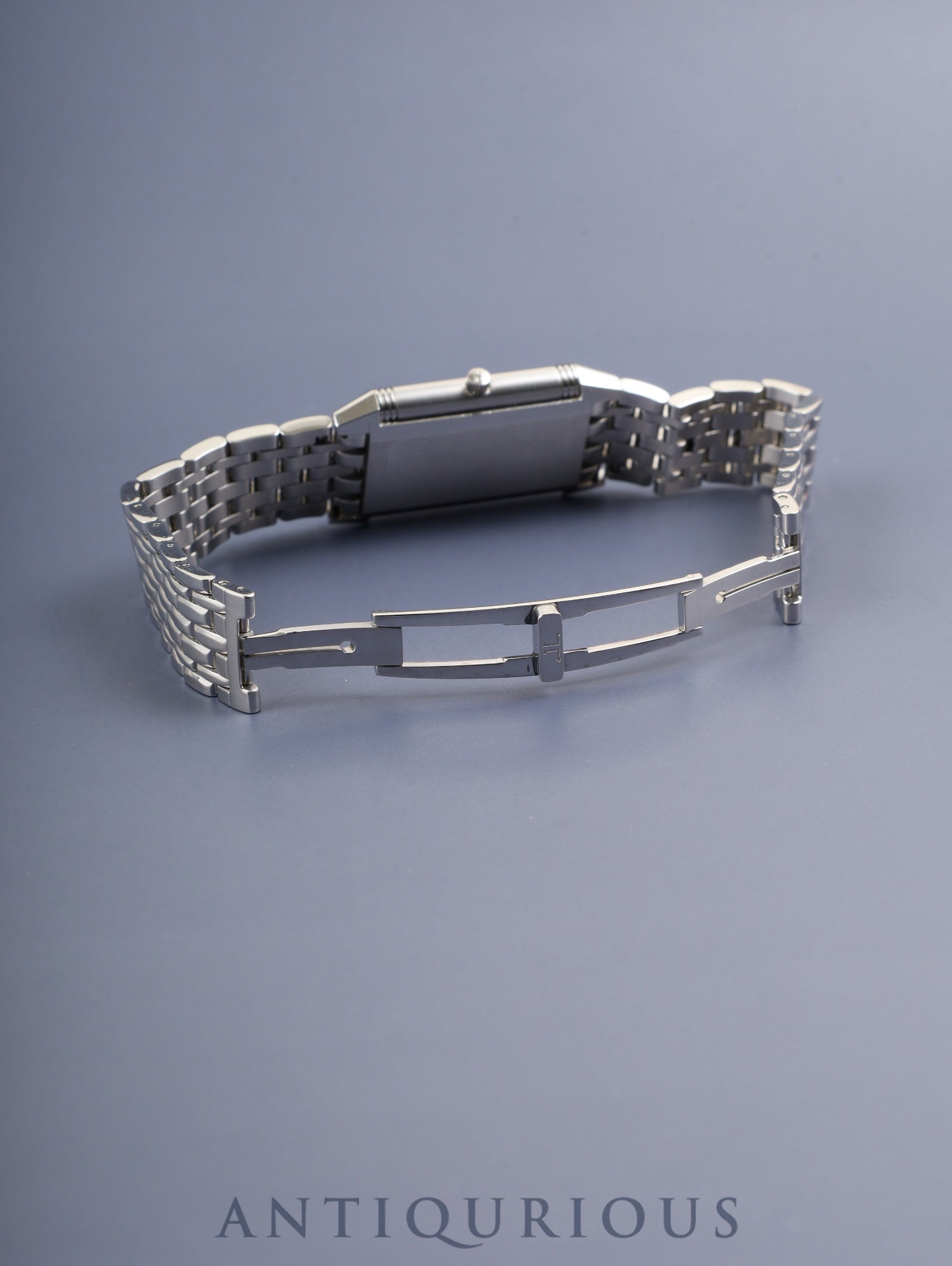 ジャガー・ルクルト レベルソ クラシック シャドウ シャドウ 251.8.86 / 251.880.864 手巻き Cal.846/1 SS SS グレー文字盤 保証書 冊子 オーバーホール済み ※ケース裏彫りあり