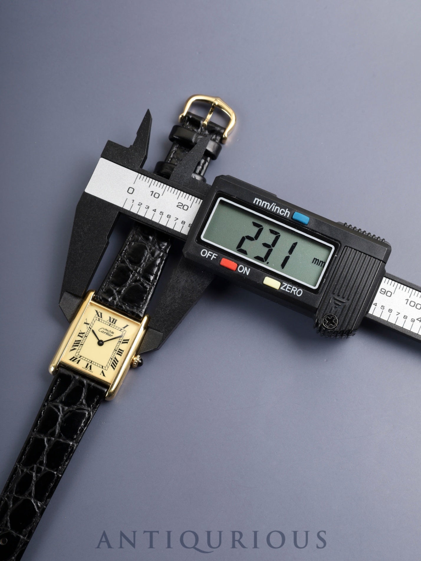 カルティエ マストタンク LM 手巻き SV925 革 純正尾錠(GP)アイボリーローマン文字盤 (SWISS MADE表記)永久保証書 冊子 カルティエブティックにてコンプリートサービス(フルメンテナンス)済み