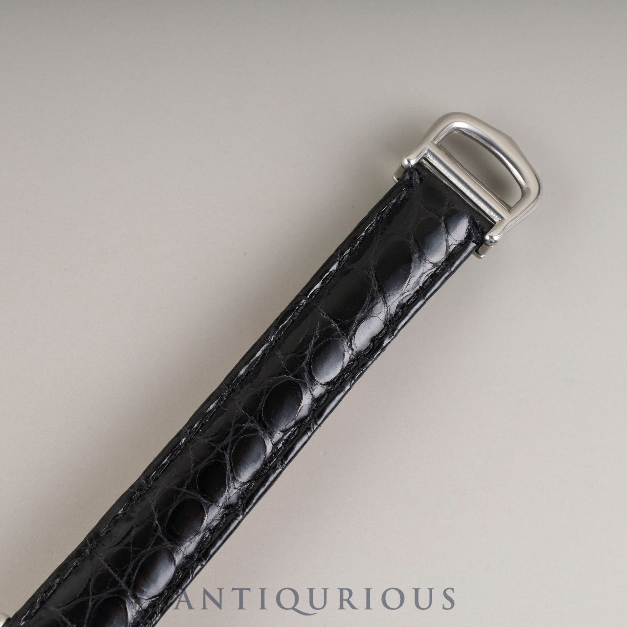 Cartier Must Tank SM W1001565 / 1614 Quartz Caliber 057 SV925 Leather Strap with Genuine D-Buckle (Stainless Steel) White Roman Dial Overhauled