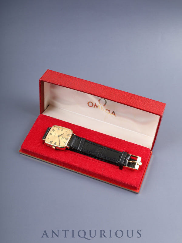 オメガ デ・ヴィル 511.0415 スクエア 手巻き Cal.625 GP 純正革ベルト 純正ピンバックル(GP)シャンパン文字盤 箱 オーバーホール済み