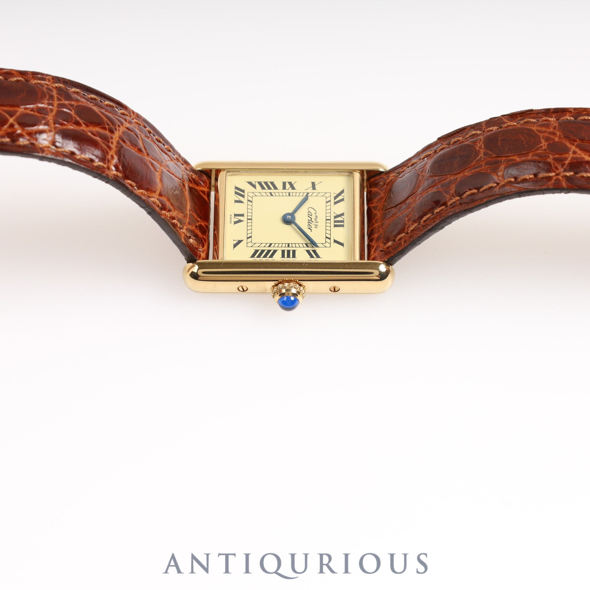 カルティエ マストタンク SM QZ アイボリーローマン文字盤 箱 保証書 1994年