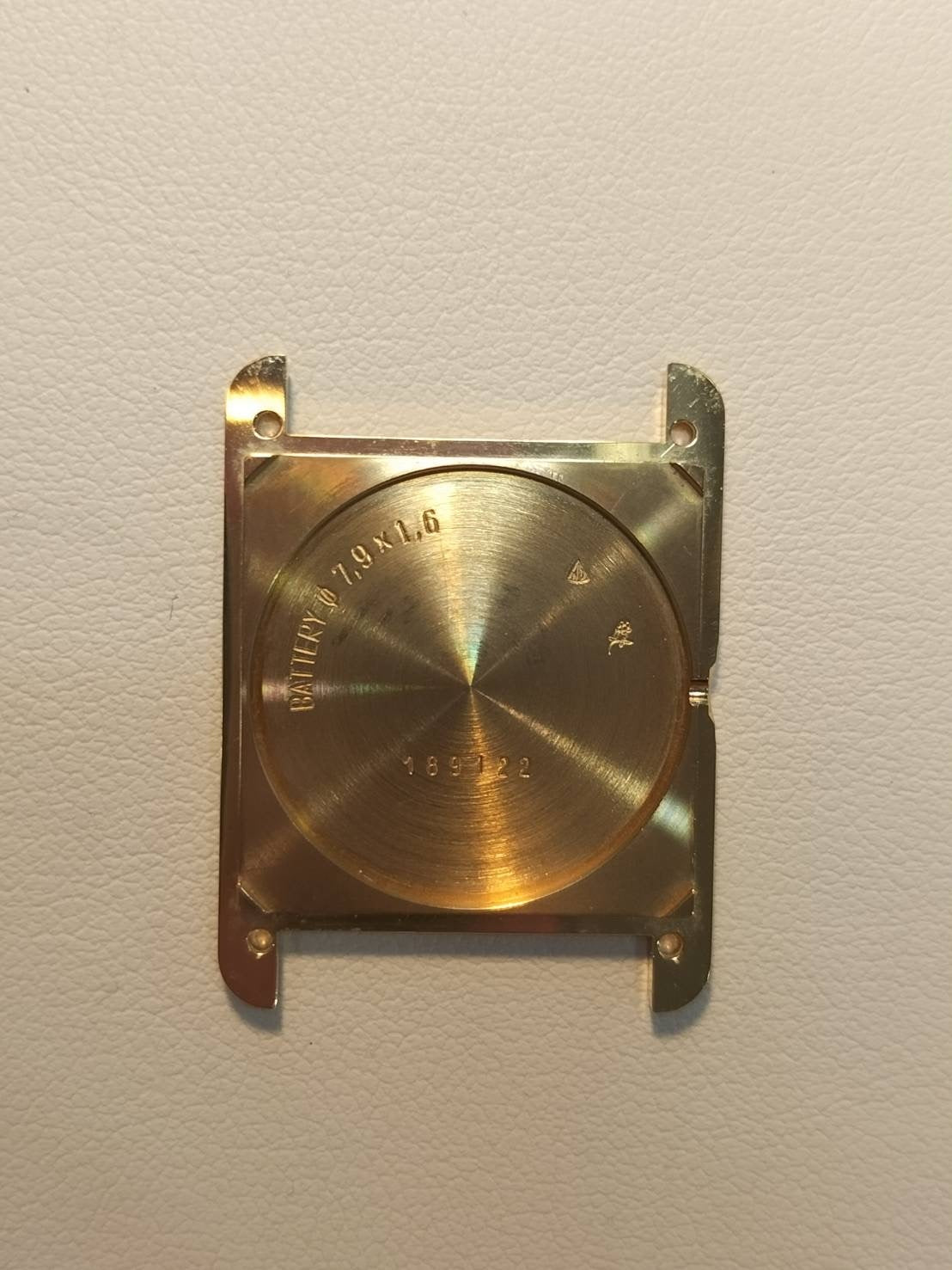 Cartier Must Tank LM 1615 / W1002754 Quartz Cal.90 SV925 Leather Genuine D-buckle (GP) Ivory Roman dial Box Booklet Warranty (1997)