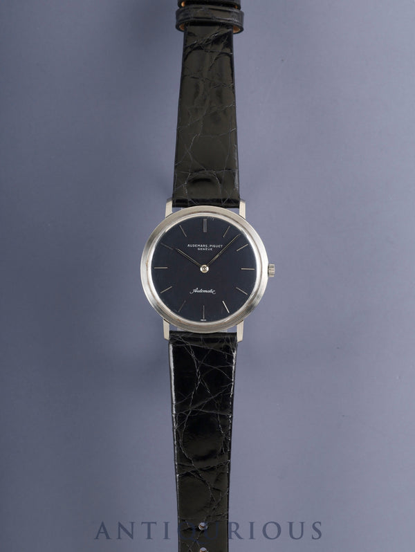 オーデマ・ピゲ ラウンド 自動巻き Cal.2120(K2120) SS 革 純正ピンバックル(SS)ネイビー文字盤(ドットロゴ)オーバーホール済み