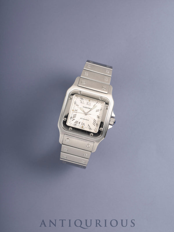 カルティエ サントス ガルベ LM W20040D6 / 2319 自動巻き Cal.ETA2000-1 SS SS シルバーギョーシェ文字盤 箱 オーバーホール済み